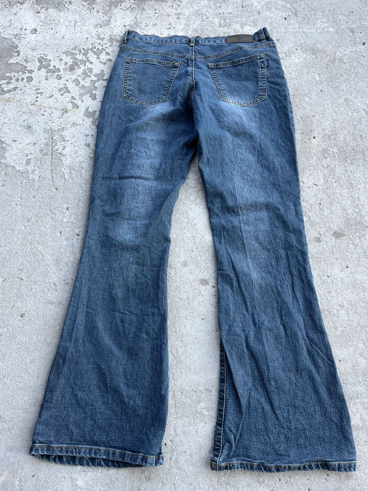 Hysteric Glamour × If Six Was Nine × Le Grande Bleu (L.G.B.) 90s Vintage Flared Boot Cut Faded Avant Gard Denim Jeans Y2k Size 30" / US 8 / IT 44 - 4 Thumbnail