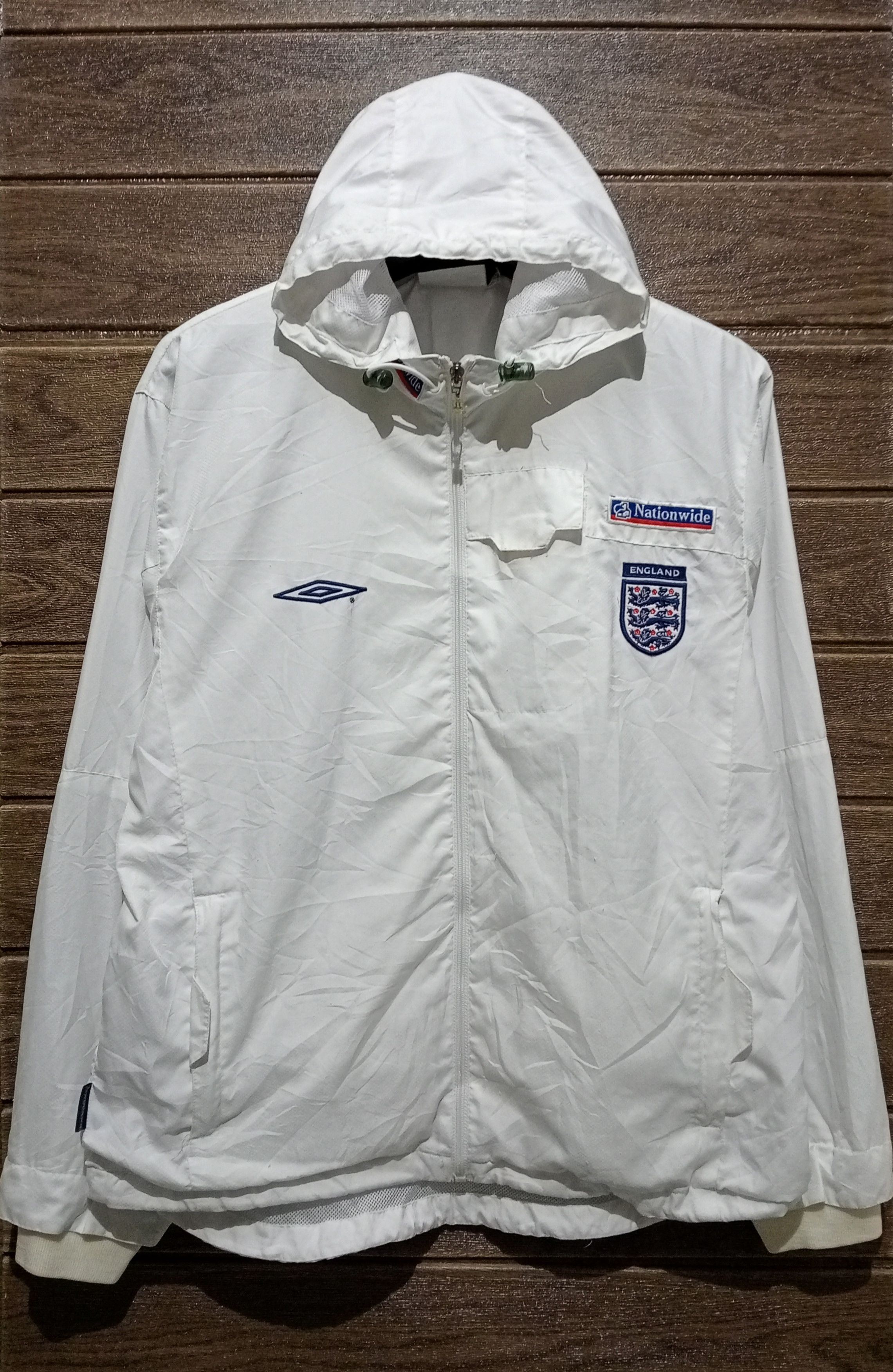Umbro Vintage Umbro England Nationwide Windbreaker Jacket Size US M / EU 48-50 / 2 - 1 Thumbnail