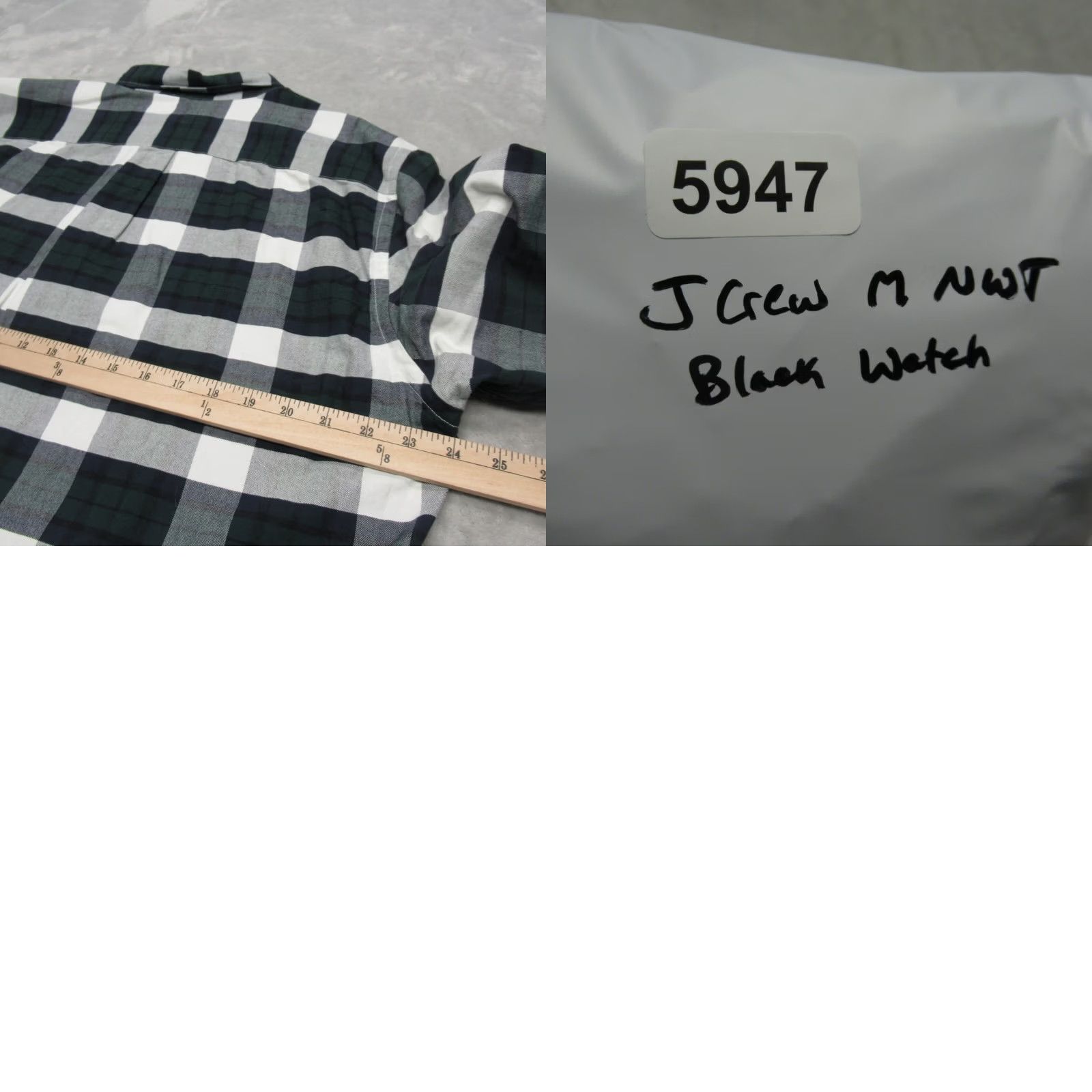 J.Crew J.CREW Oxford Shirt Mens XL Black Slim Long Sleeve Button-Down Casual Workwear Plaid Cotton XS? Size US XL / EU 56 / 4 - 9 Thumbnail