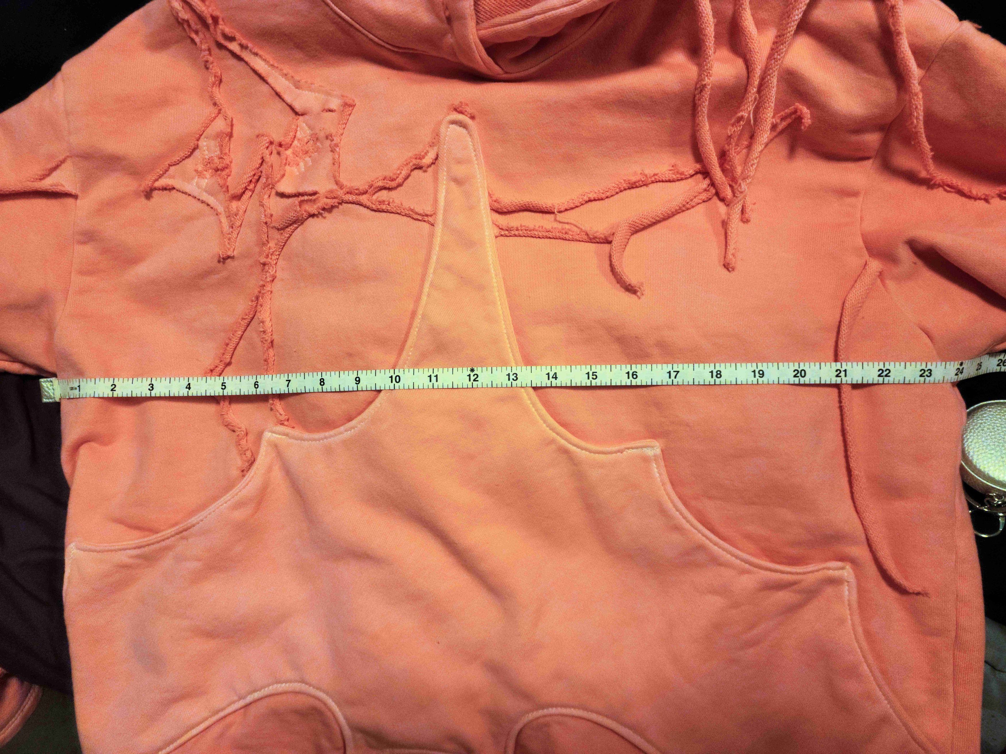 Other Pink Bat Pocket distressed Hoodie XL Size US XL / EU 56 / 4 - 7 Thumbnail