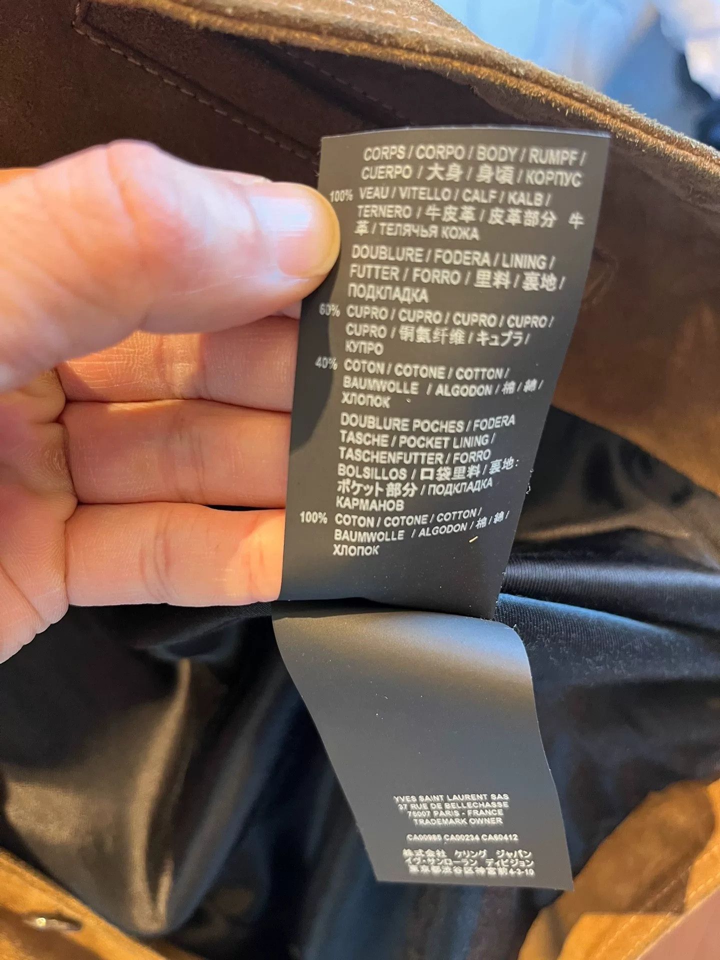 Saint Laurent Paris Saint Laurent SLP Runway Suede Slim Jacket Size US S / EU 44-46 / 1 - 7 Thumbnail