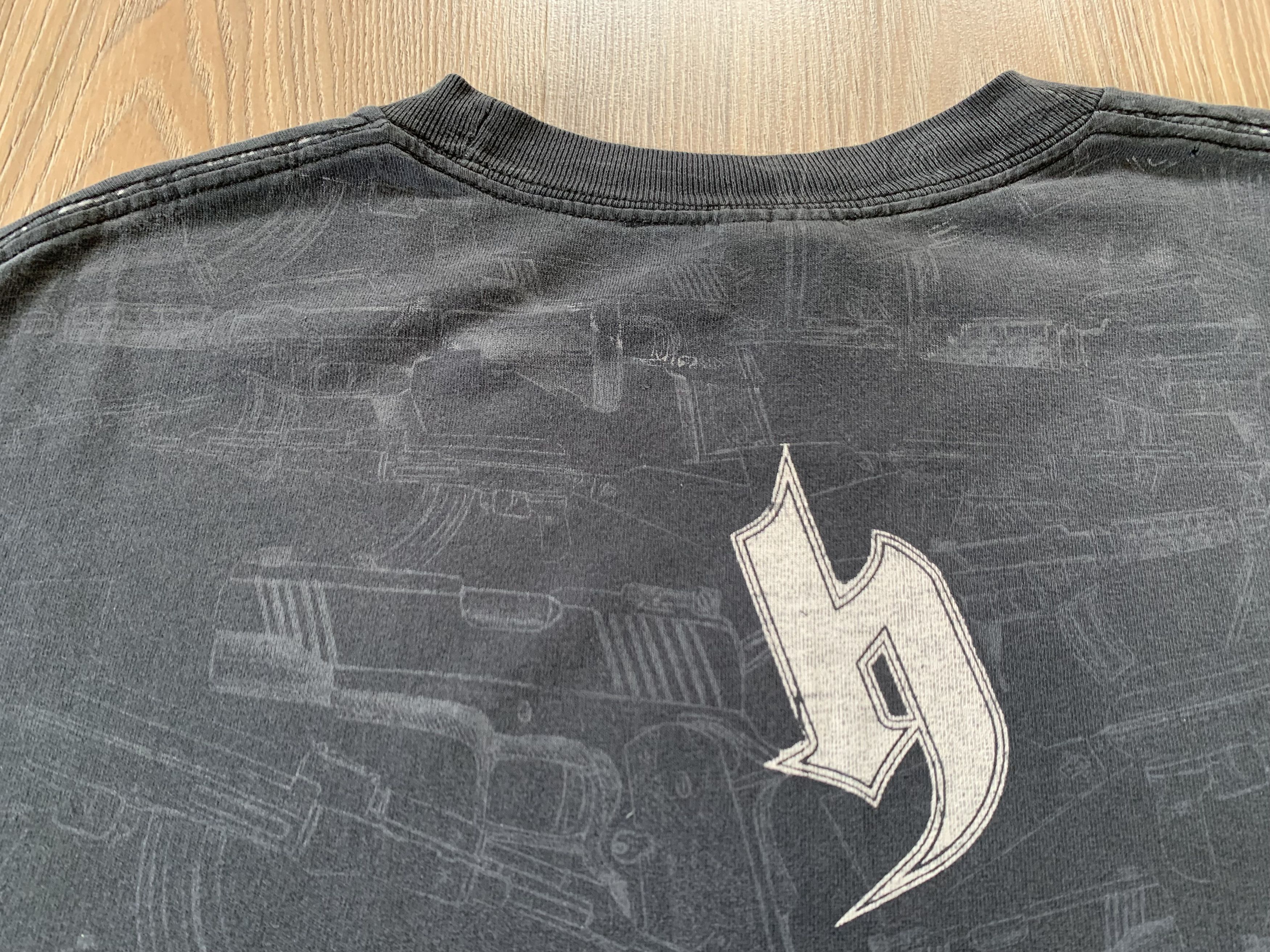 Seditionaries × Vintage Vintage Mens Hostility All Over Print T Shirt Size US L / EU 52-54 / 3 - 6 Thumbnail