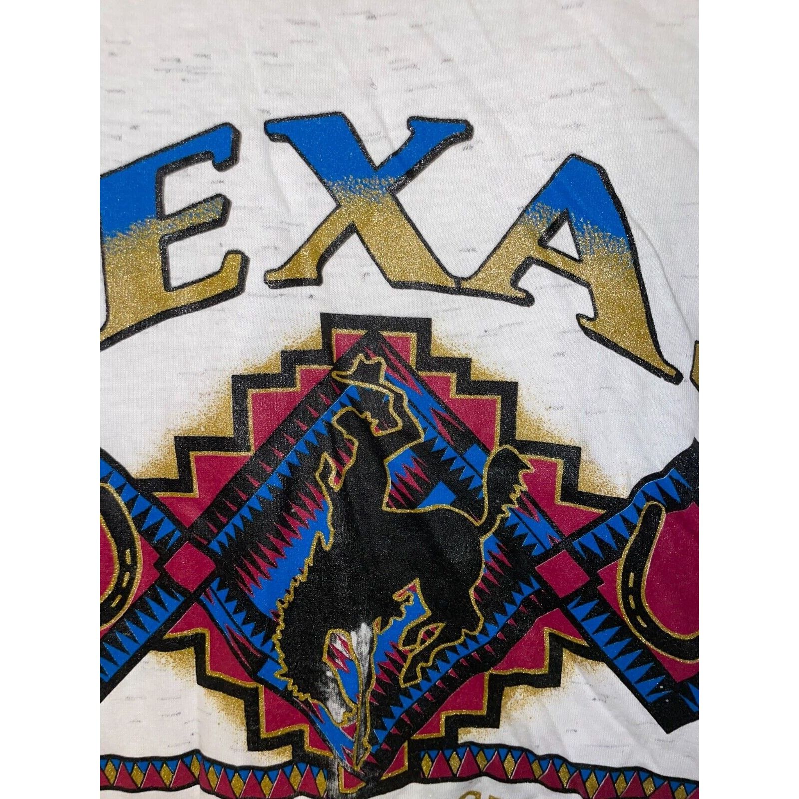 Vintage Vintage Texas Shirt Where The West Begins Cowboy Tee 90s Size US M / EU 48-50 / 2 - 2 Thumbnail