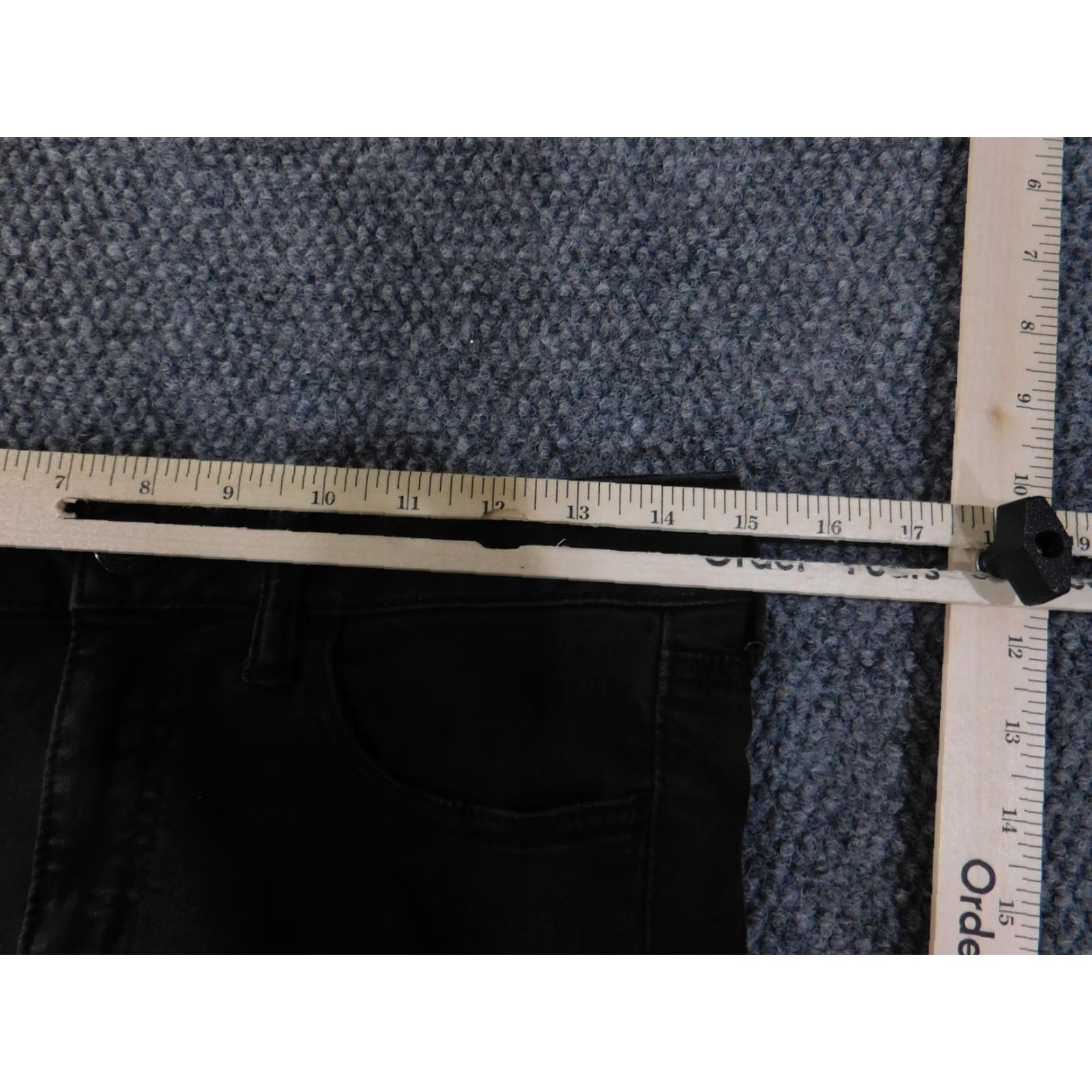 Vintage American Eagle Jeans Womens Size 28 Black Skinny Stretch Denim High Rise Classic Skinny Fit? (Oops) Size 27" / US 4 / IT 40 - 4 Thumbnail