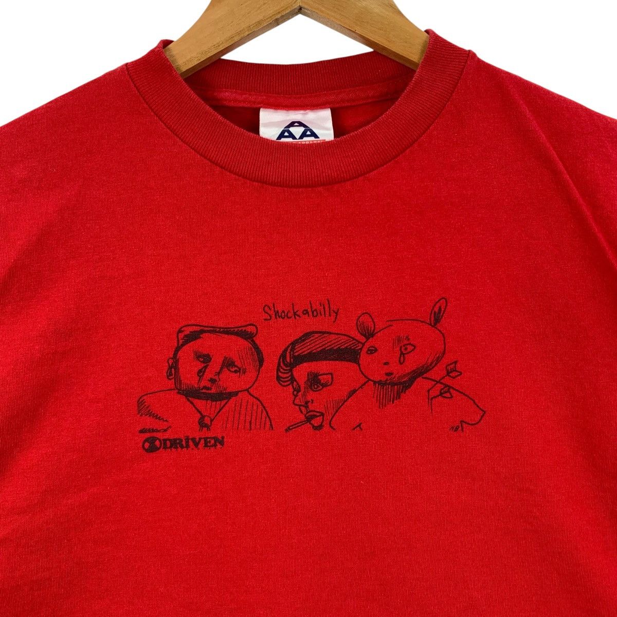 Vintage Vintage 90s THE DRIVEN SKATEBOARD Shockabilly Tshirt Size US M / EU 48-50 / 2 - 3 Thumbnail