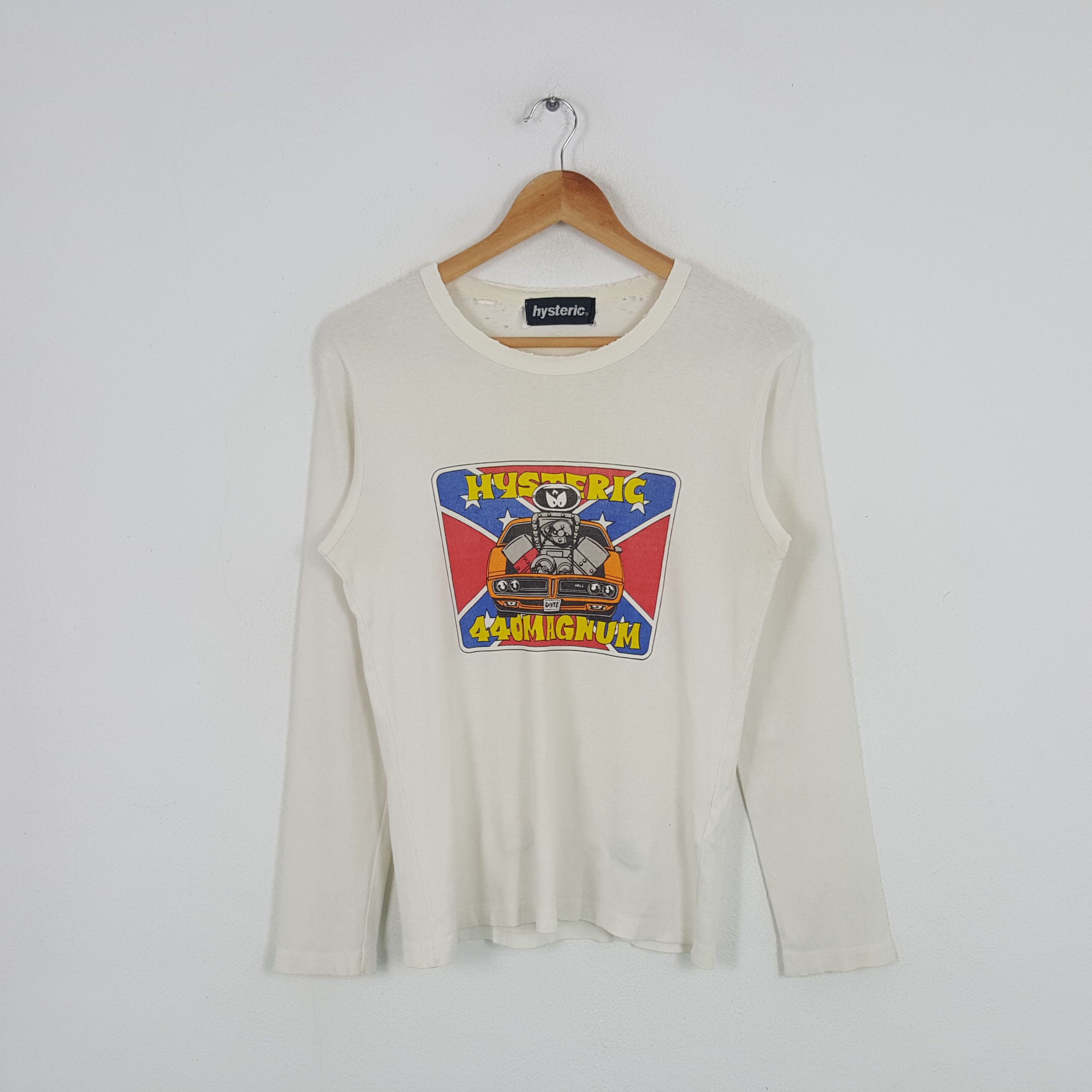 Hysteric Glamour × Japanese Brand × Vintage Vintage Hysteric 440 Magnum Racing Style Tshirt Size US S / EU 44-46 / 1 - 1 Thumbnail