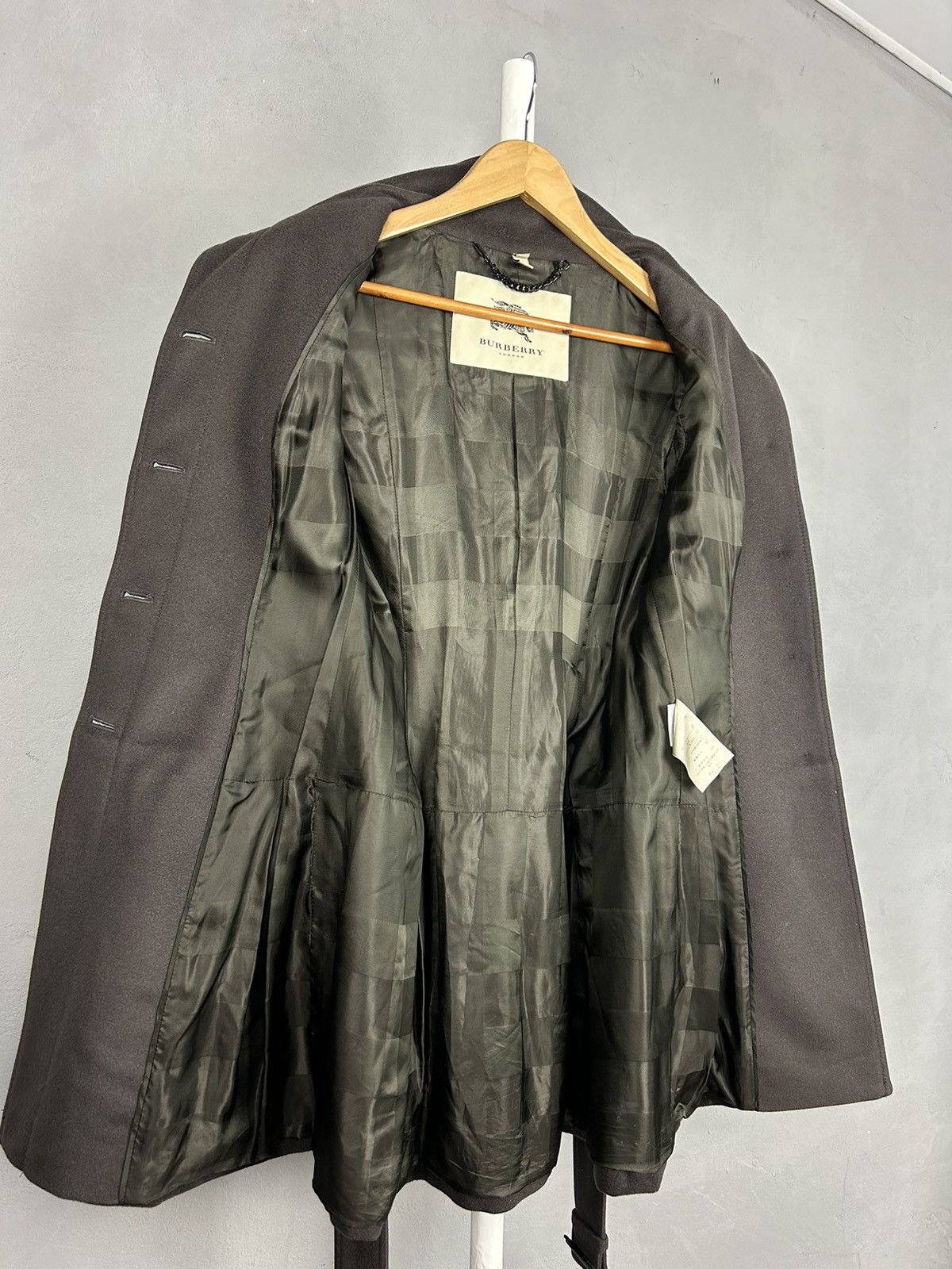 Burberry Burberry London Wool Belted Coat Womens Size 6 Made In Italy Size M / US 6-8 / IT 42-44 - 10 Thumbnail