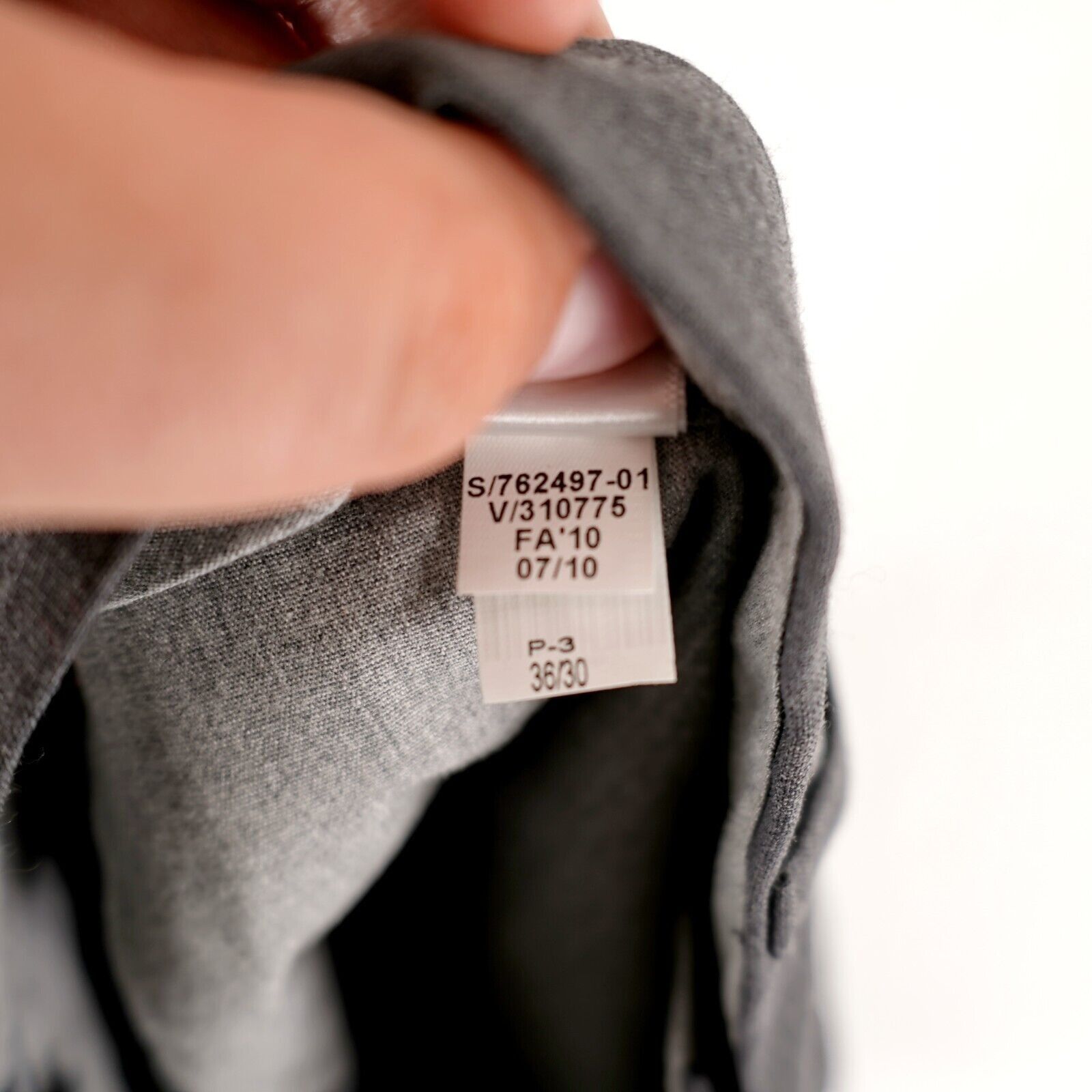 Banana Republic Banana Republic Gray Wool Classic Fit Flat Front Mid Rise Dr Size 36R - 8 Thumbnail