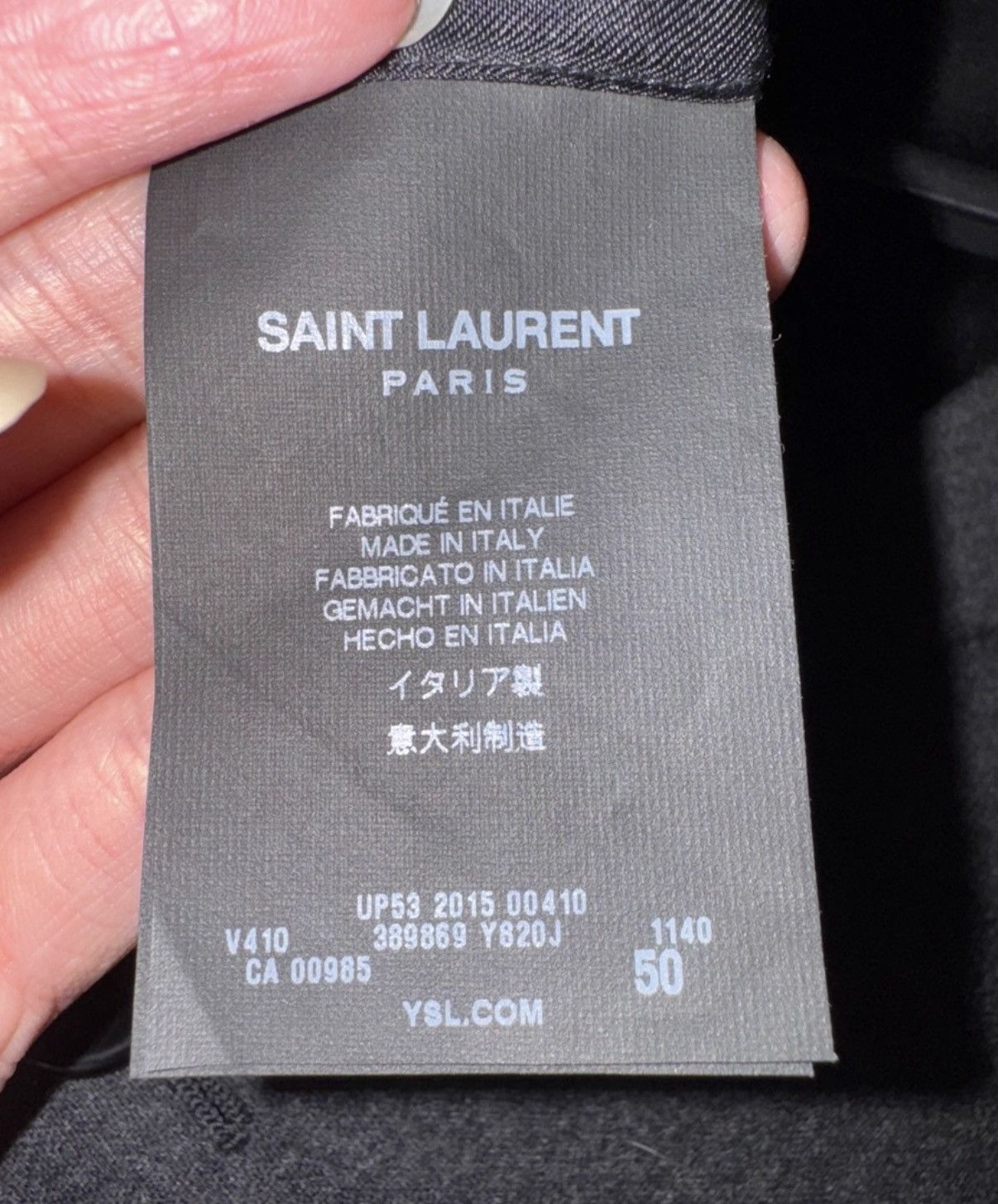Saint Laurent Paris Saint Laurent 15FW Two-Button Notch Lapel Blazer Size US XL / EU 56 / 4 - 7 Thumbnail
