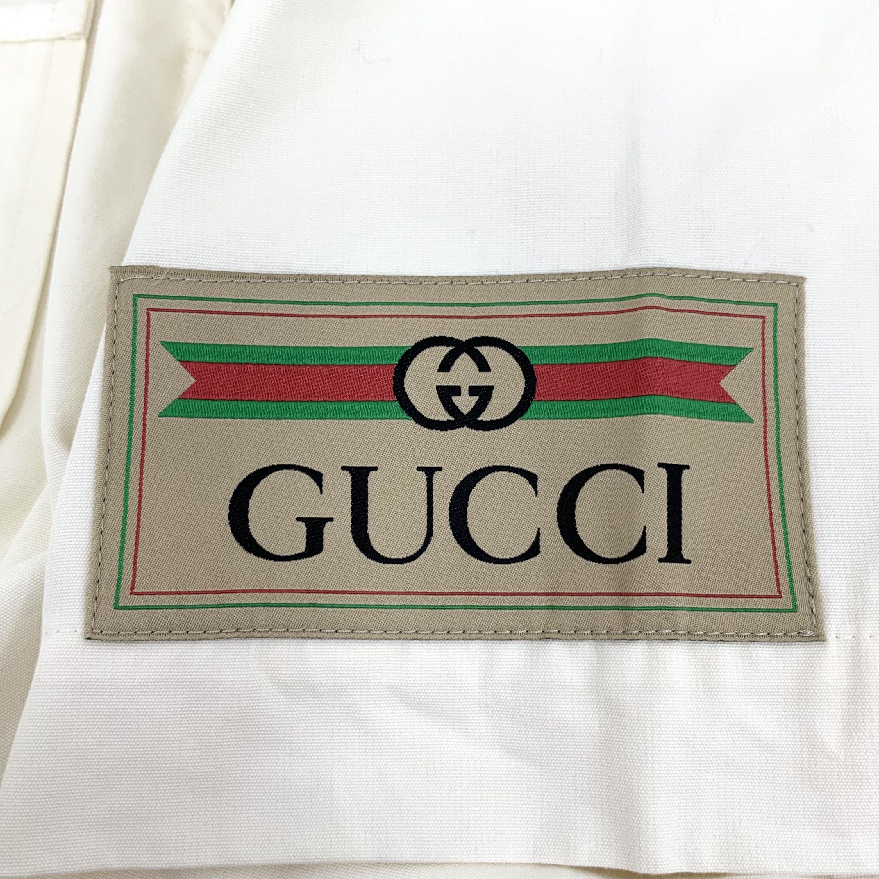 Gucci Gucci Cream Pocket Stripe Cotton Dress XS Size XS / US 0-2 / IT 36-38 - 6 Thumbnail