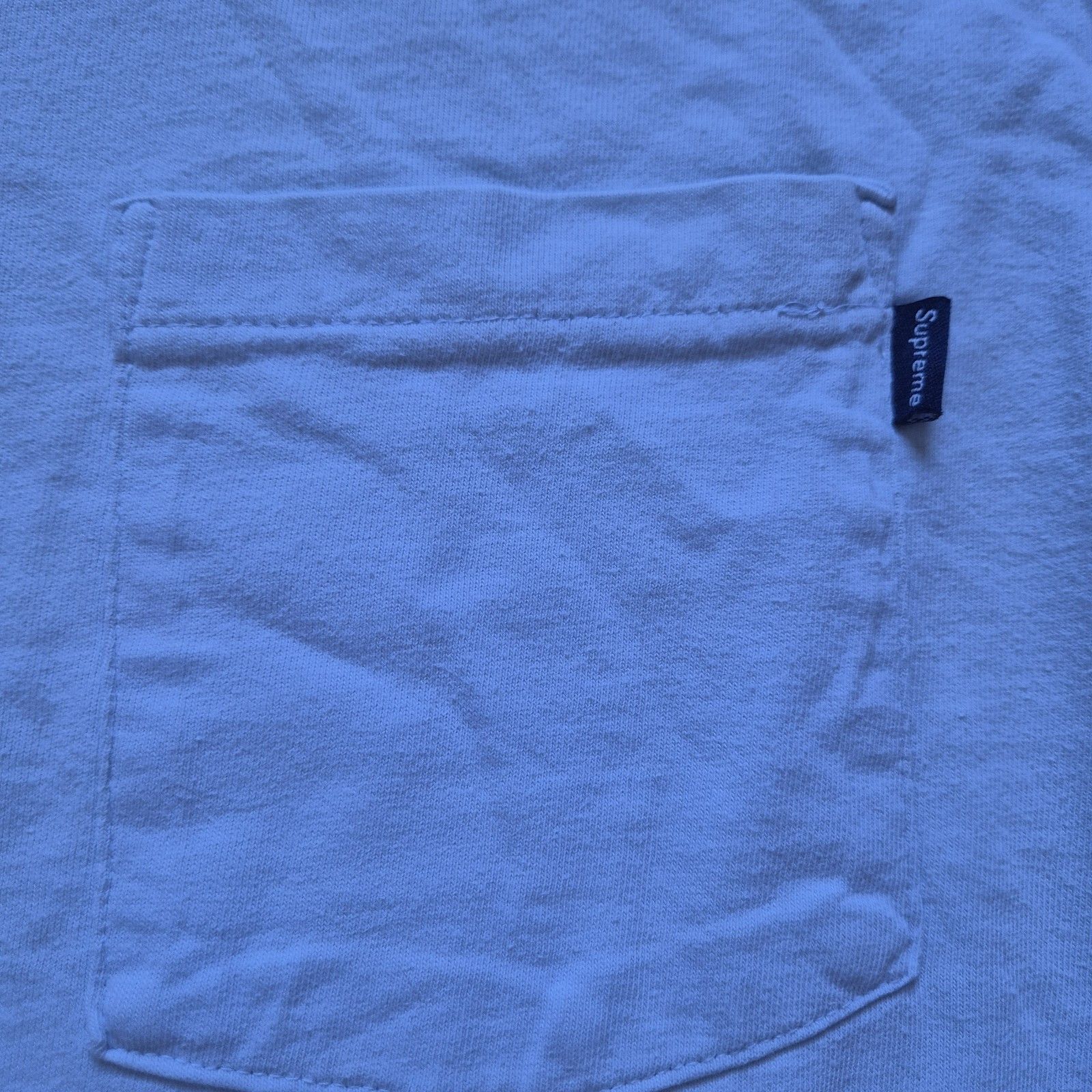 Supreme Supreme Longsleeve Pocket Tee Light Blue XL 90s Size US XL / EU 56 / 4 - 4 Thumbnail