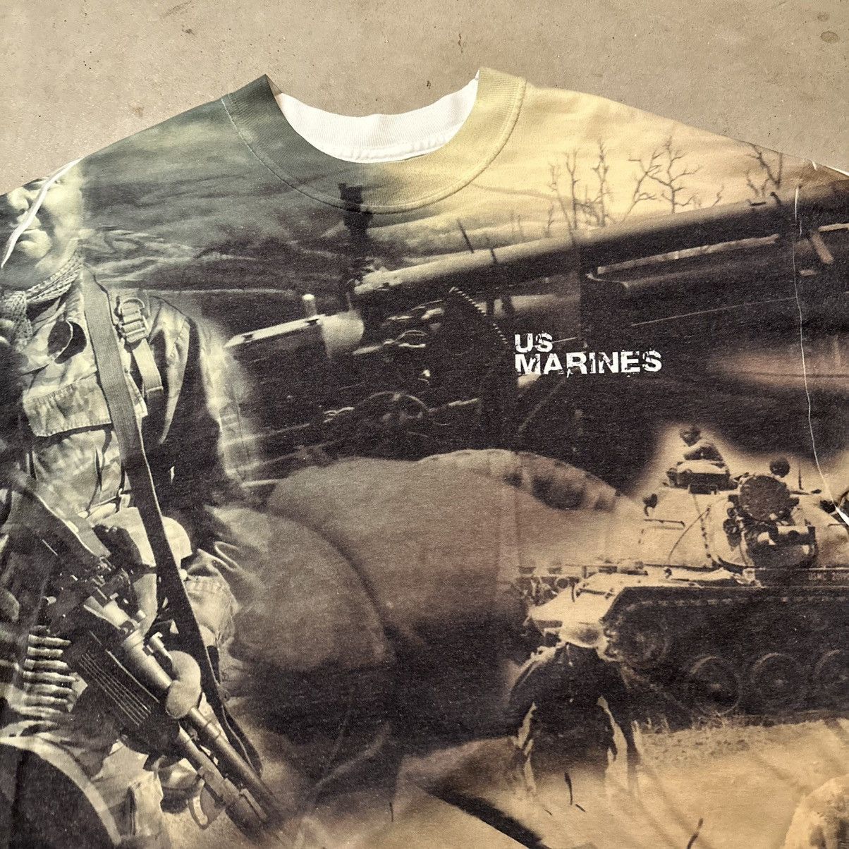 AAA Vintage Y2K AOP US Marines War Military Shirt Size XL Size US XL / EU 56 / 4 - 3 Thumbnail