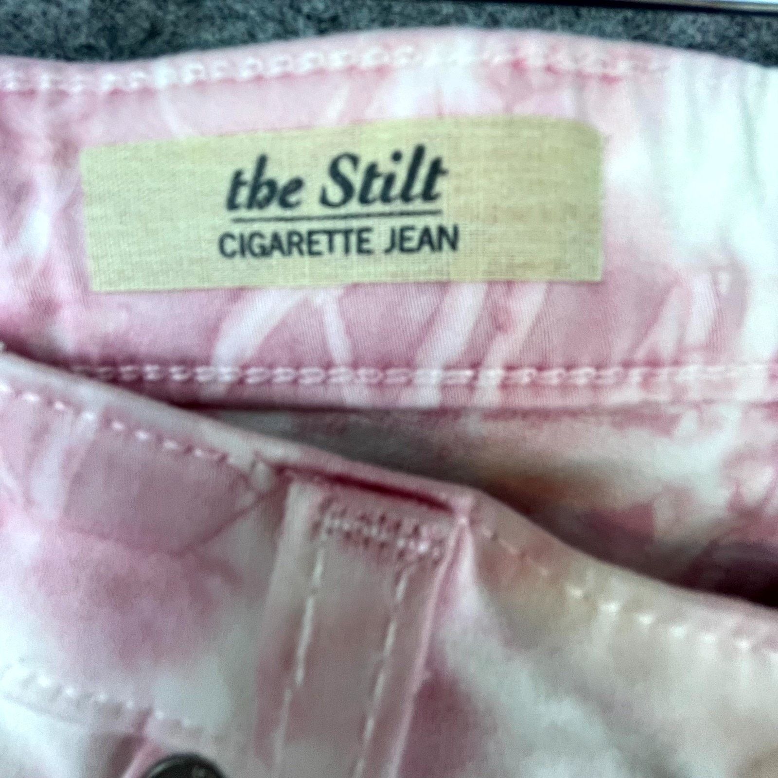 AG Adriano Goldschmied AG Adriano Goldschmied The Stilt Cigarette Jeans 25 Pink Size 25" / US 0 / IT 36 - 4 Thumbnail