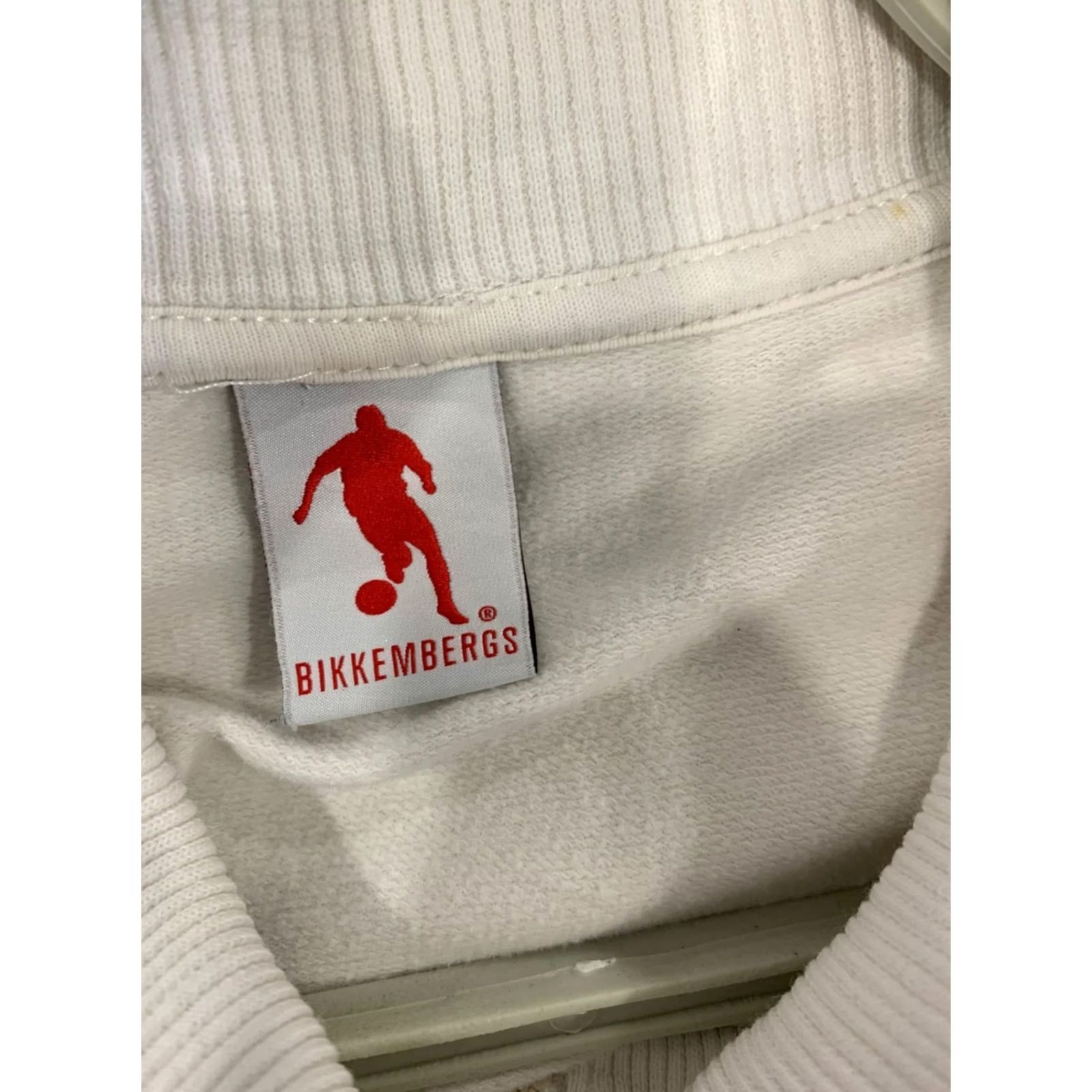 Vintage Bikkembergs Zip-Up Track Jacket Men’s M White Full Zip Ribbed Collar Sports Vintage? Size US M / EU 48-50 / 2 - 3 Thumbnail