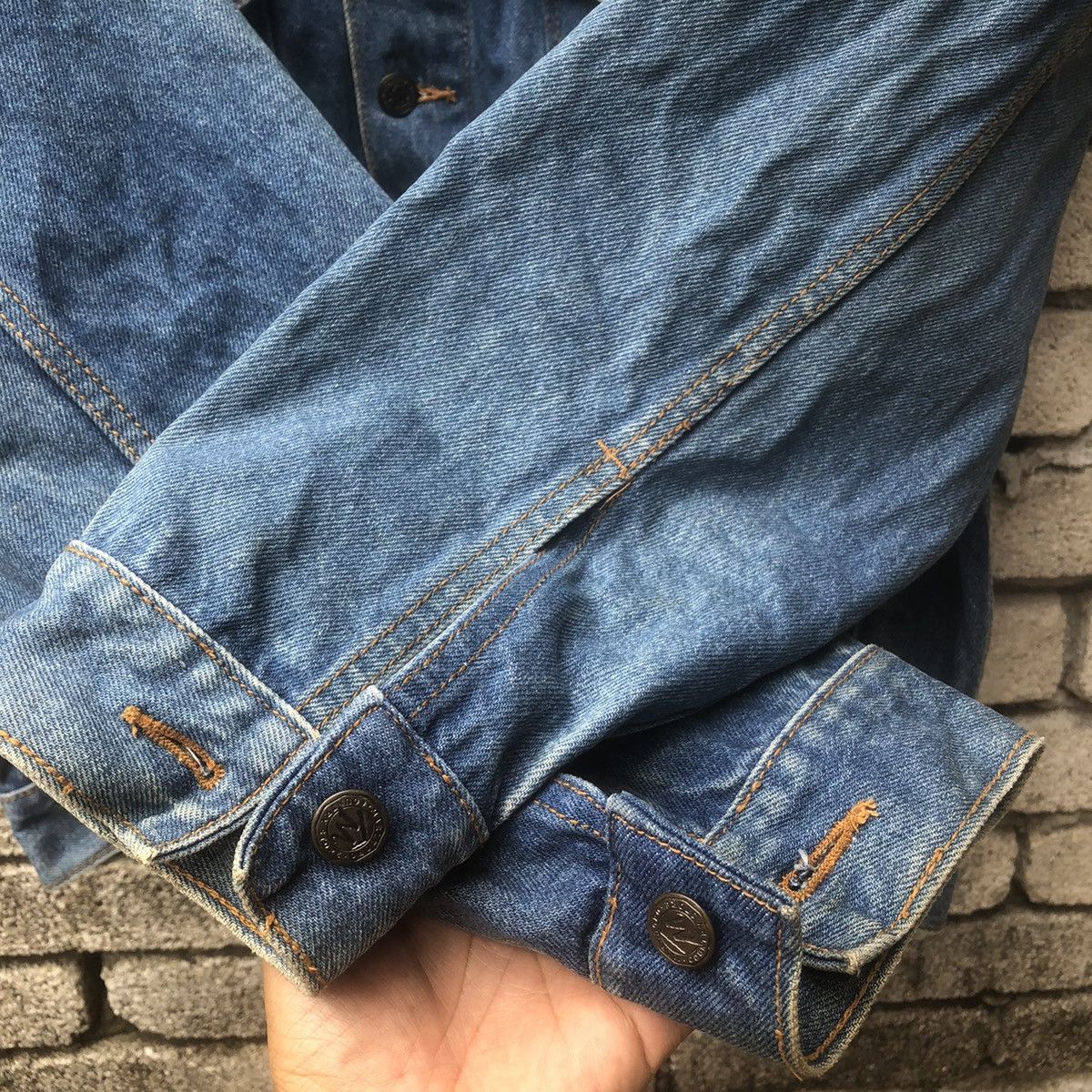 Marlboro × Vintage Vintage Marlboro Country Store Collar Denim Trucker Jacket Size US L / EU 52-54 / 3 - 5 Thumbnail