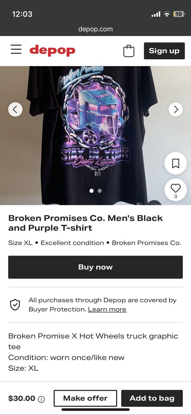 Broken Promises Co. Broken promise Co. X hot wheel x xlarge x honduras Size US XL / EU 56 / 4 - 4 Thumbnail