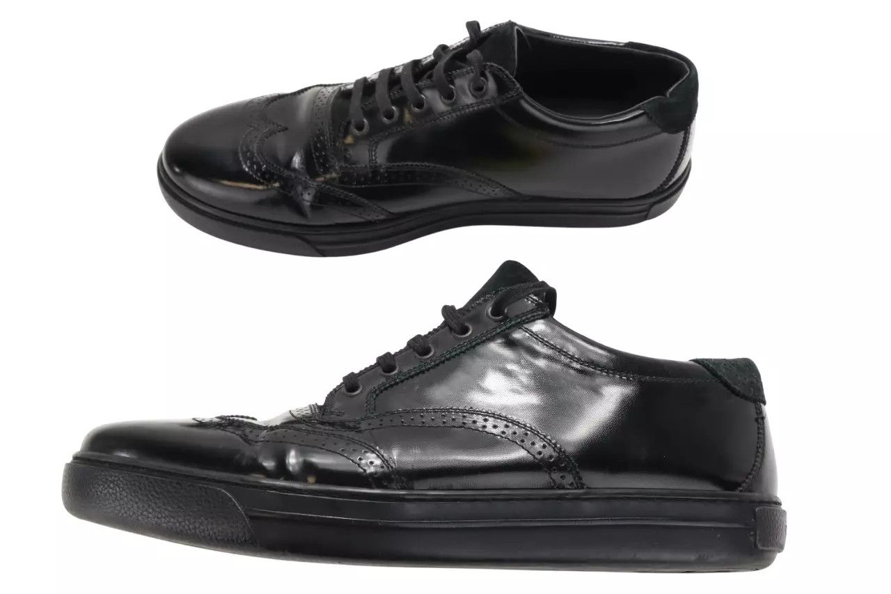 Giorgio Armani GIORGIO ARMANI Shoes Men's EU 43 Black Leather Almond Toe Size US 10 / EU 43 - 5 Thumbnail