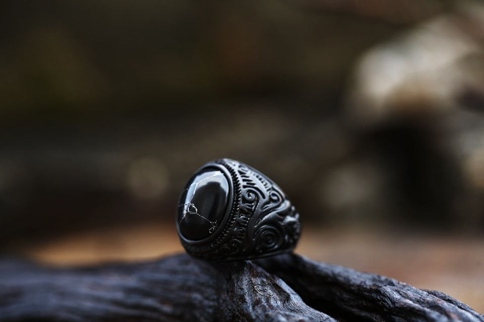 Japanese Brand × Vintage Black Thunder Ring Size ONE SIZE - 3 Thumbnail