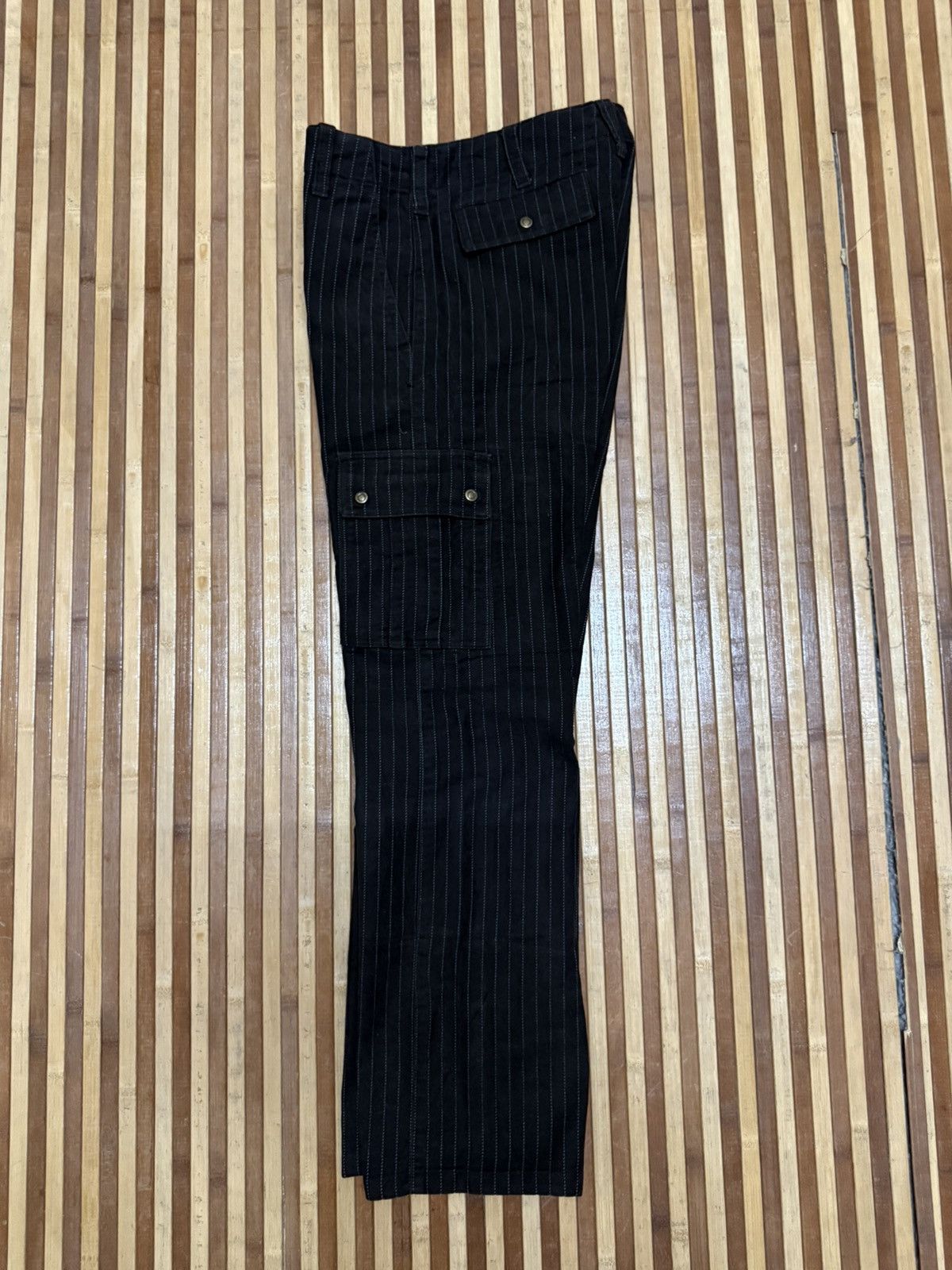 Japanese Brand Japanese Brand Striped Cargo Pants Trousers Multipocket Size US 28 / EU 44 - 10 Thumbnail