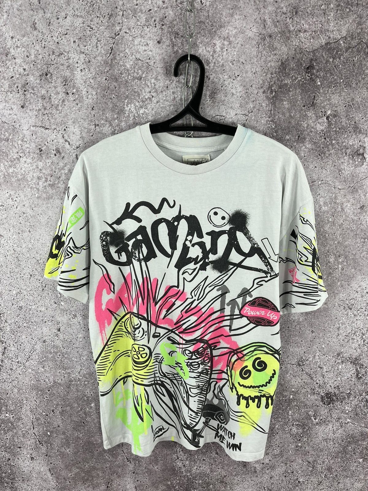 Welcome Skateboards Game Over Graffiti Smile Crazy Tee Big Logo Y2K Skateboard Size US M / EU 48-50 / 2 - 1 Thumbnail