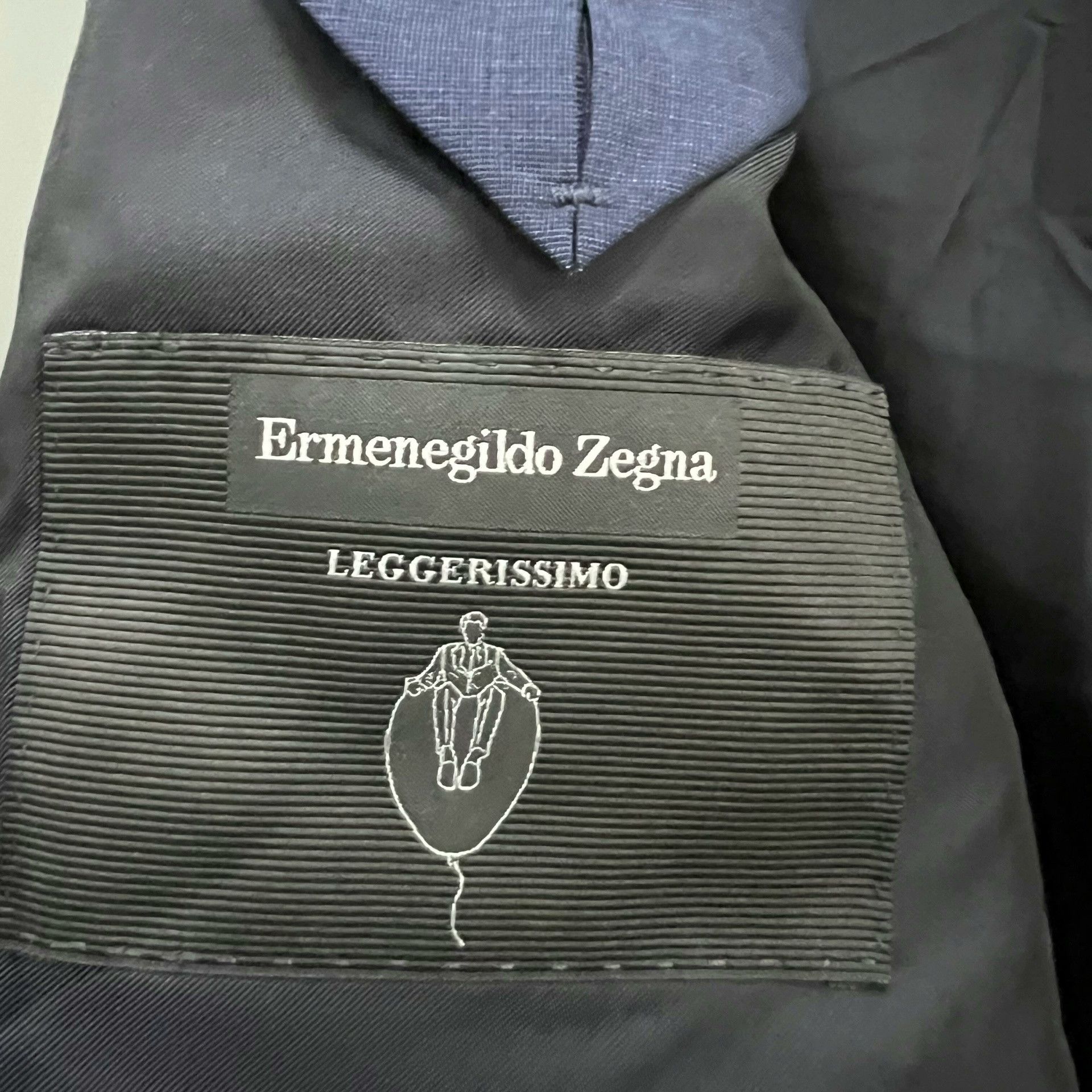 Ermenegildo Zegna Zegna Blue Lapel Suit Size US M / EU 48-50 / 2 - 3 Thumbnail