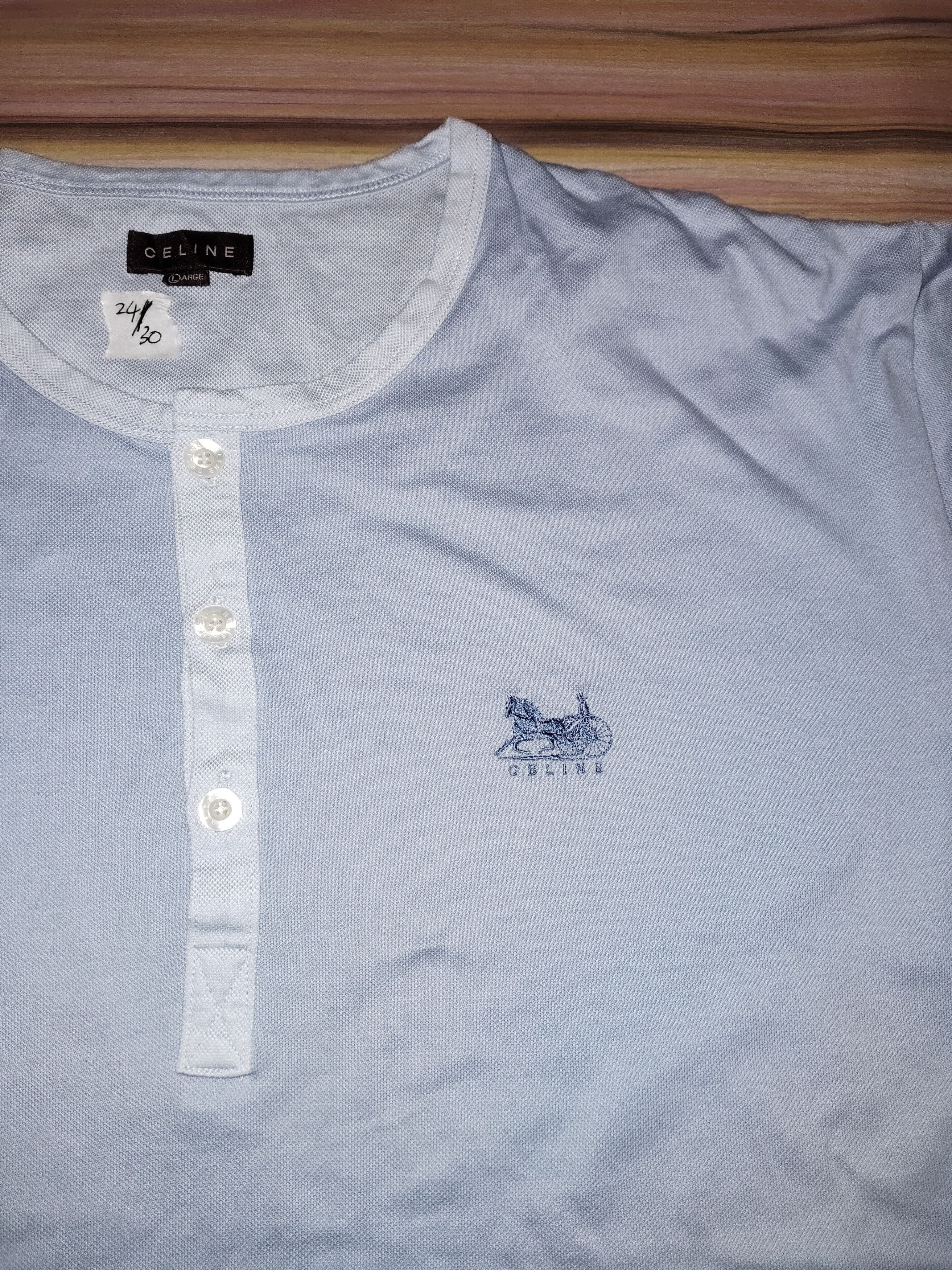 Celine CELINE Plain Tshirt Size US L / EU 52-54 / 3 - 2 Thumbnail