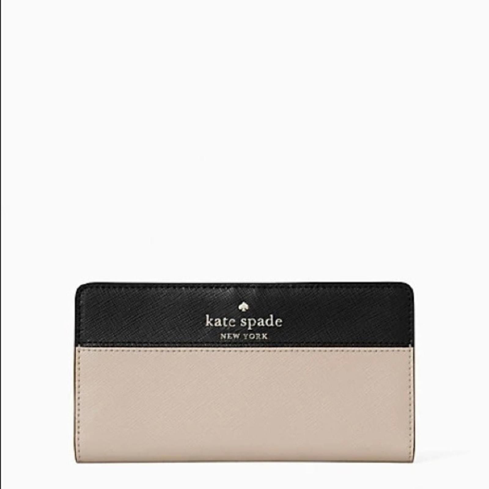 Designer Kate Spade Wallet Black And Beige NWT Size ONE SIZE - 2 Thumbnail