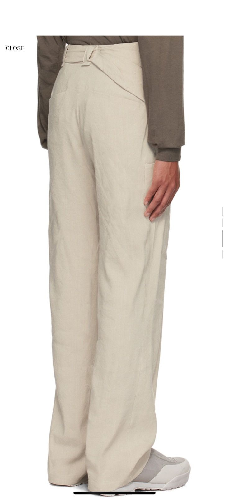 Hyein Seo × Japanese Brand Hyein seo Beige Detachable Pouch Trousers Size 3 Size US 33 - 3 Thumbnail
