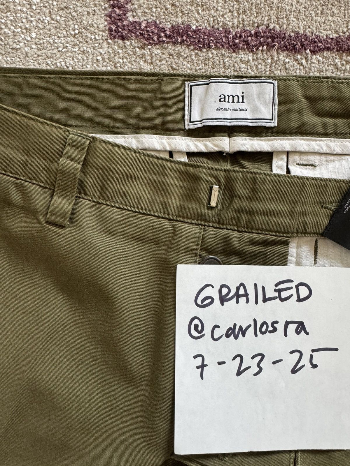 AMI AMI Paris army green pants Size US 30 / EU 46 - 5 Thumbnail
