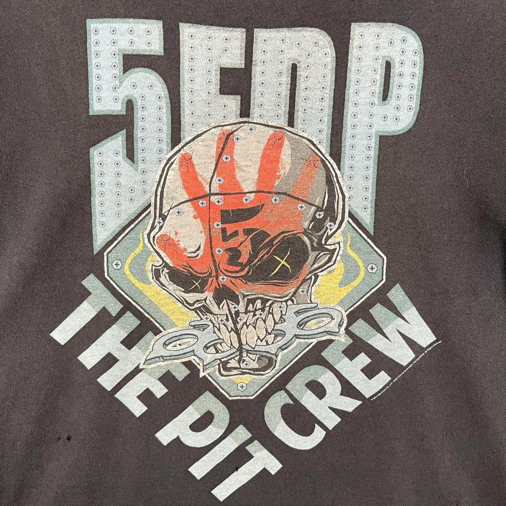 Vintage VINTAGE Five Finger Death Punch Shirt Mens Large Black 5FDP The Pit Crew Band Tee Size US L / EU 52-54 / 3 - 4 Thumbnail