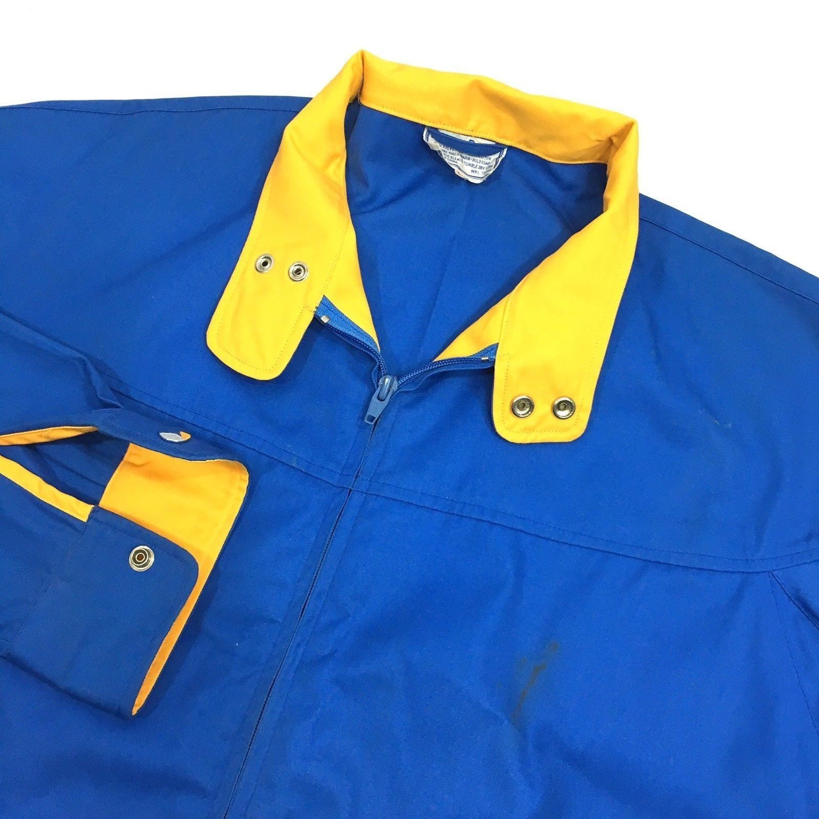 Other 2 pc Vtg Pierre Bonee Blue Gabardine Yellow Track Suit Size US M / EU 48-50 / 2 - 5 Thumbnail