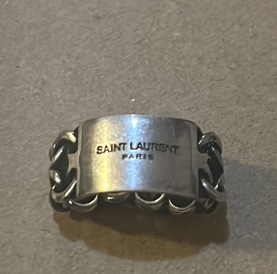 Saint Laurent Paris Saint Laurent ID Plaque Ring in Metal size US 6 Size ONE SIZE - 3 Thumbnail