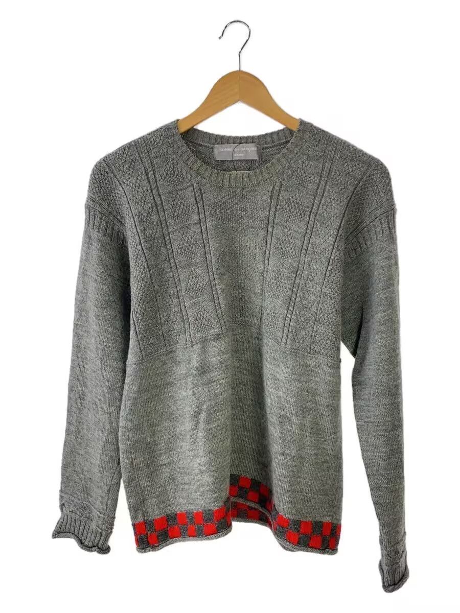 Comme des Garcons × Comme des Garcons Homme Stitch Pattern Wool Knit Sweater Size US M / EU 48-50 / 2 - 1 Thumbnail