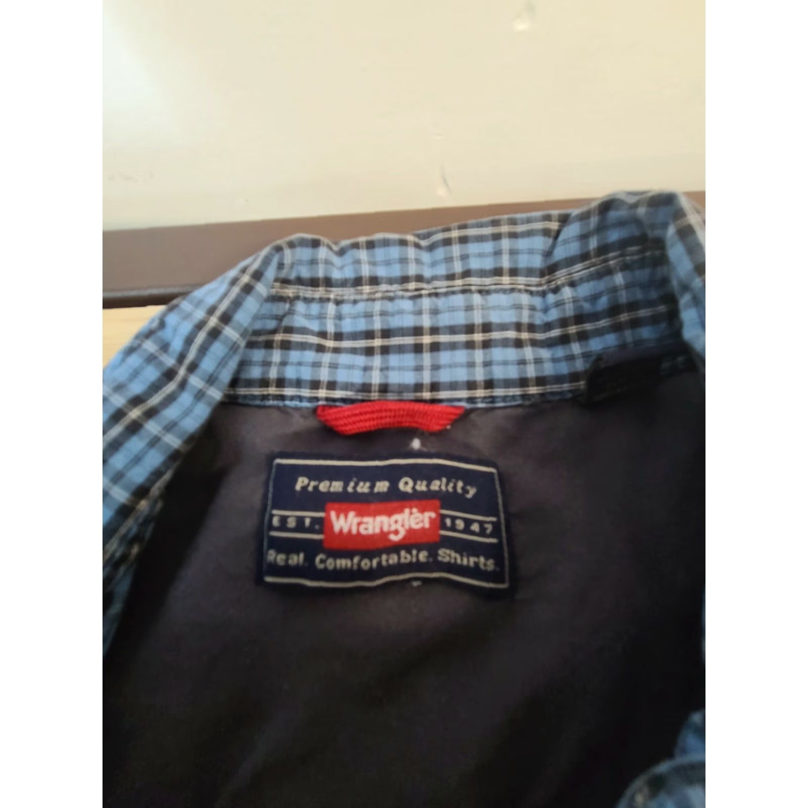 Wrangler Wrangler Mens Plaid Long Sleeve Button Up Shirt 3XL Size US XXL / EU 58 / 5 - 2 Thumbnail