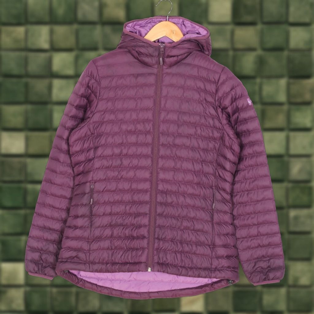 Helly Hansen VINTAGE HELLY HANSEN Sirdal Hooded Padded Jacket Women L Purple MJ6007 Size L / US 10 / IT 46 - 1 Thumbnail