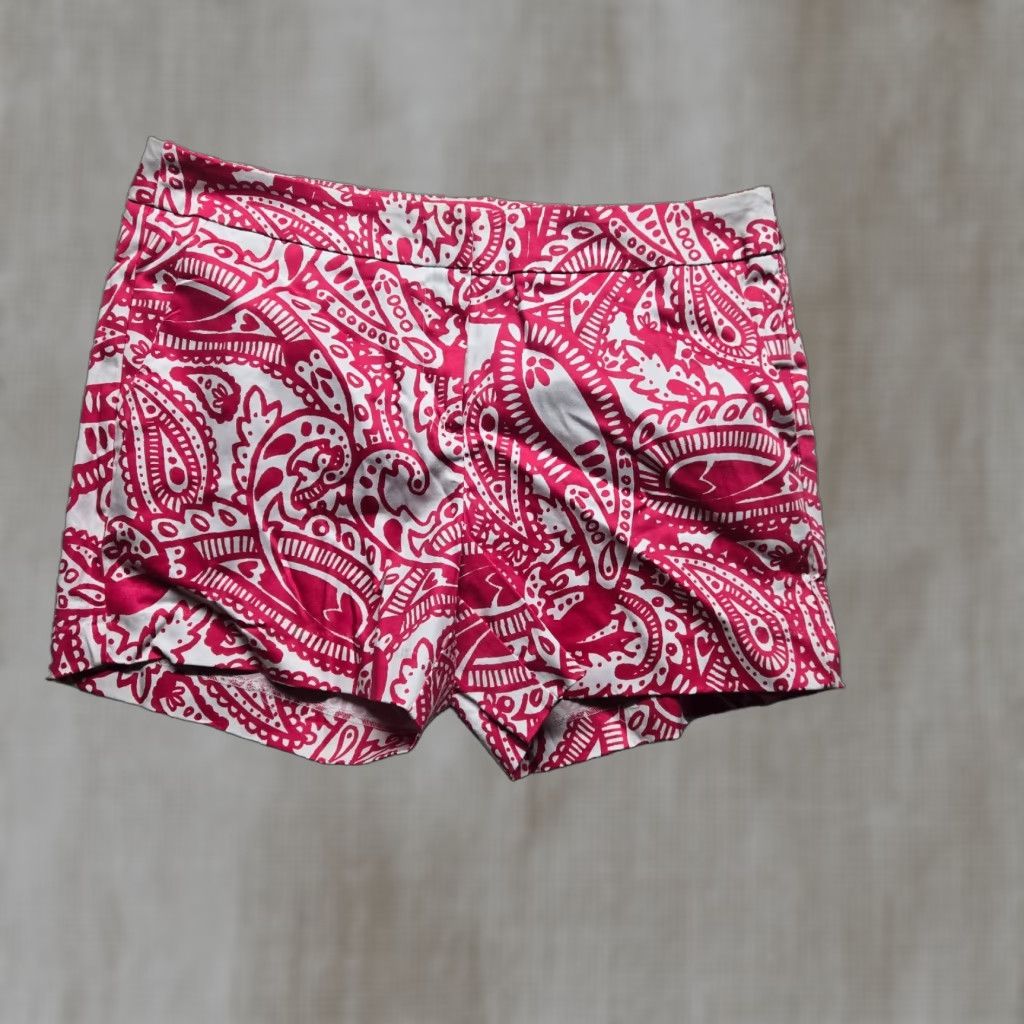 Vintage Kenji Pink Paisley Short Shorts Pants Adult Women's Size 10 Size 32" / US 10 / IT 46 - 1 Thumbnail