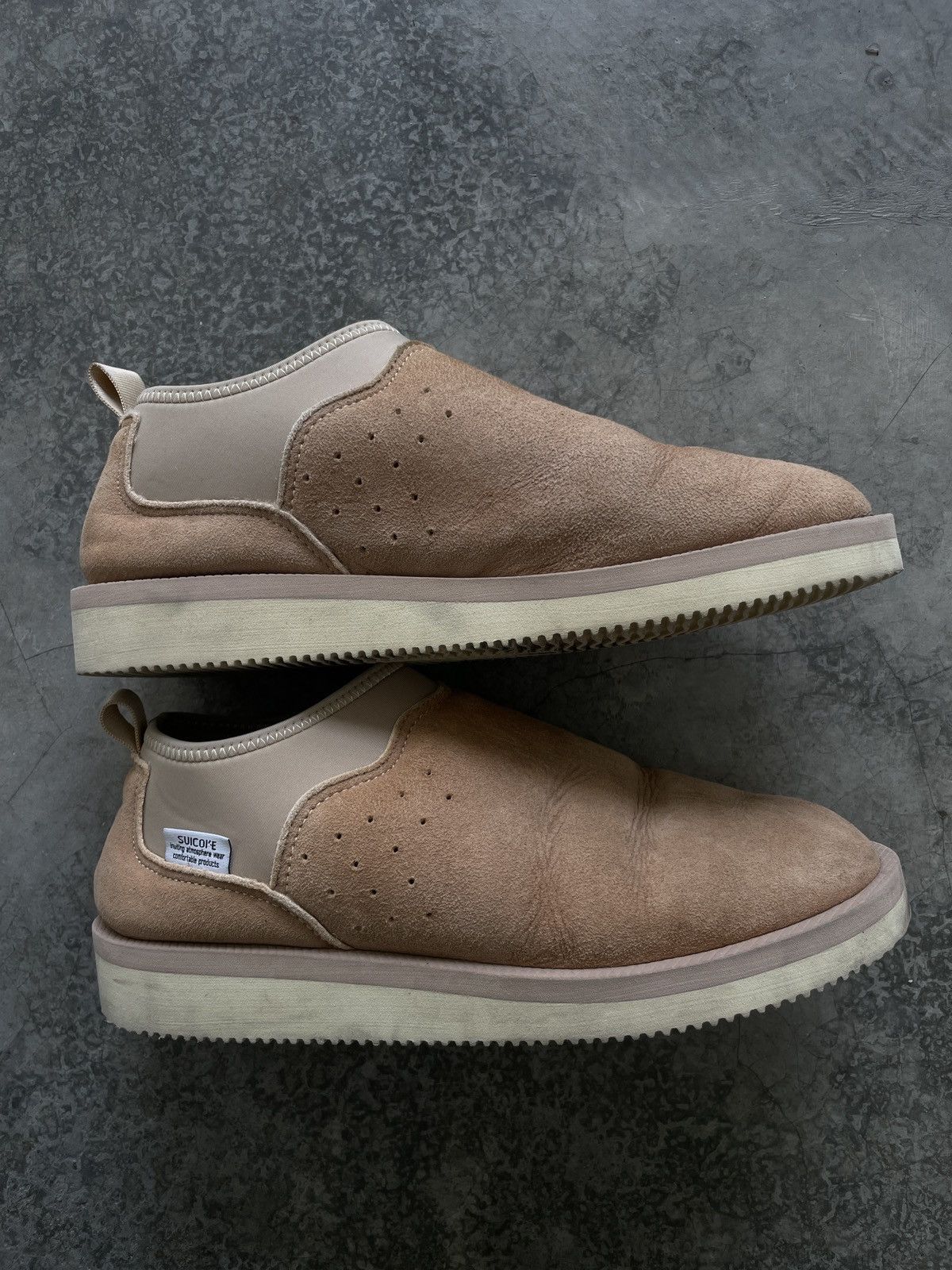 Japanese Brand × Suicoke × Vibram SUICOKE Ron Slip-On Suede Leather Low-cut Shoes Size US 8.5 / IT 38.5 - 7 Thumbnail