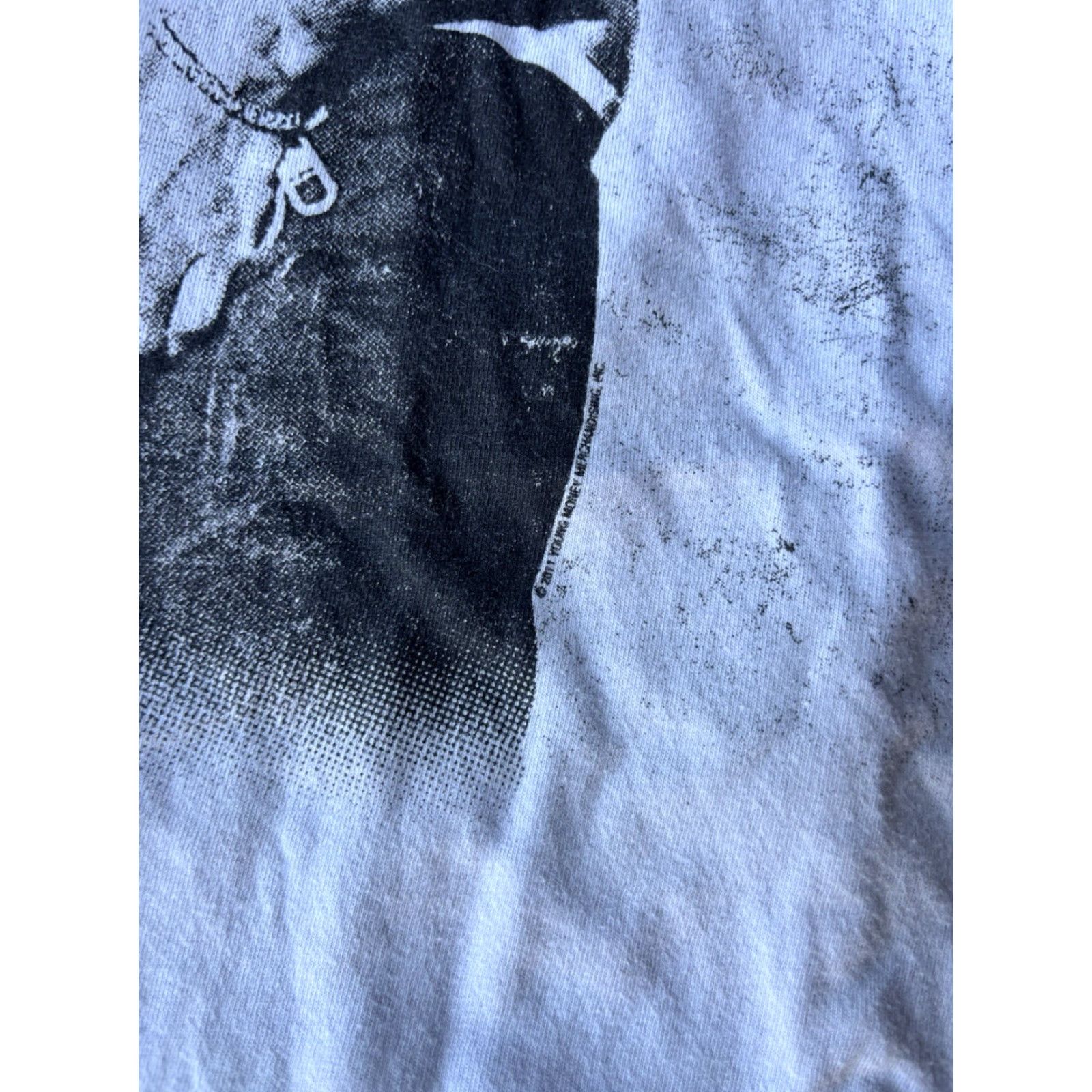 Vintage Lil Wayne 2011 Music Concert Tour T-Shirt Large Rap Tee Graphic Print Crew Neck Short Sleeve Gray Cotton Men Size US L / EU 52-54 / 3 - 3 Thumbnail