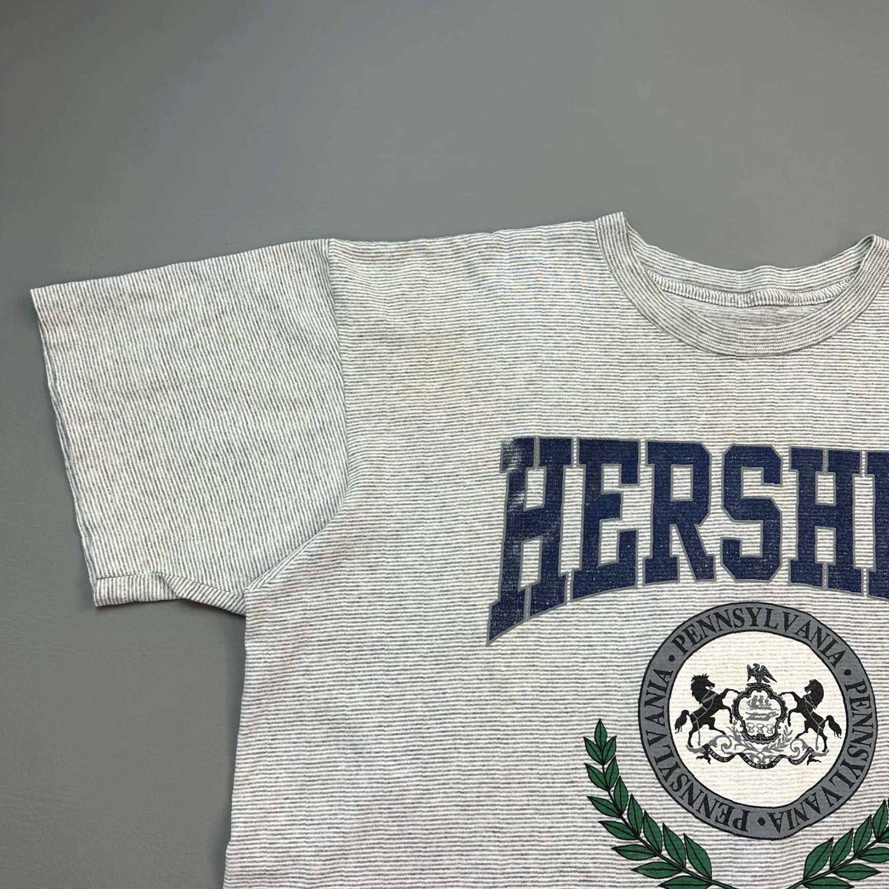 Vintage Vintage Hershey Pennsylvania Shirt Mens 2XL Gray Striped Vacation 90s Shirt Mens 2XL Gray Striped Vintage Hershey Pennsylvania 90s Mens Shirt Size US XXL / EU 58 / 5 - 2 Thumbnail