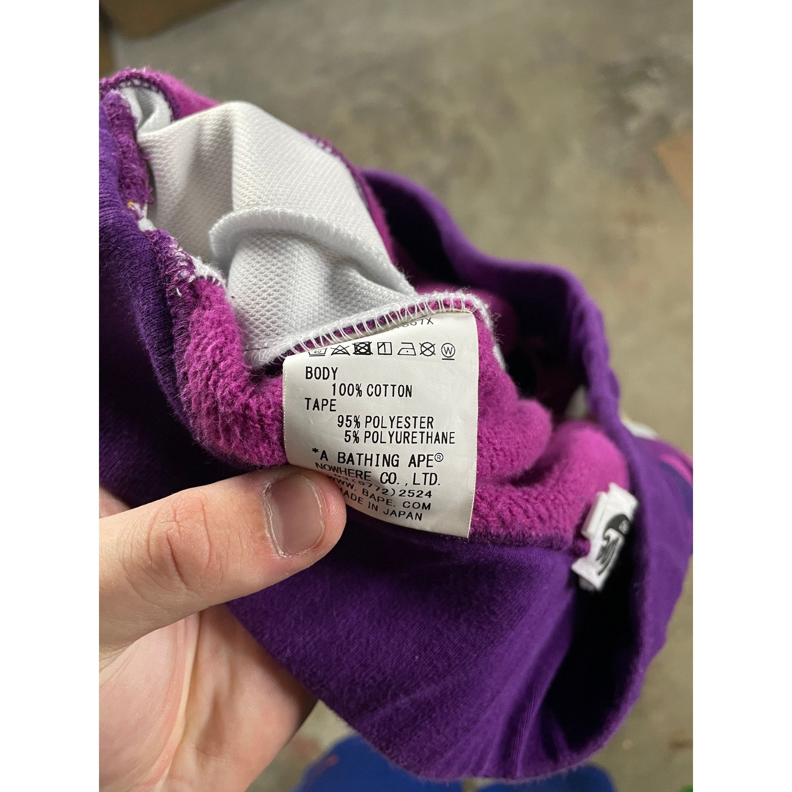 Bape BAPE Sweats Purple Yellow Used Small Size US 30 / EU 46 - 3 Thumbnail