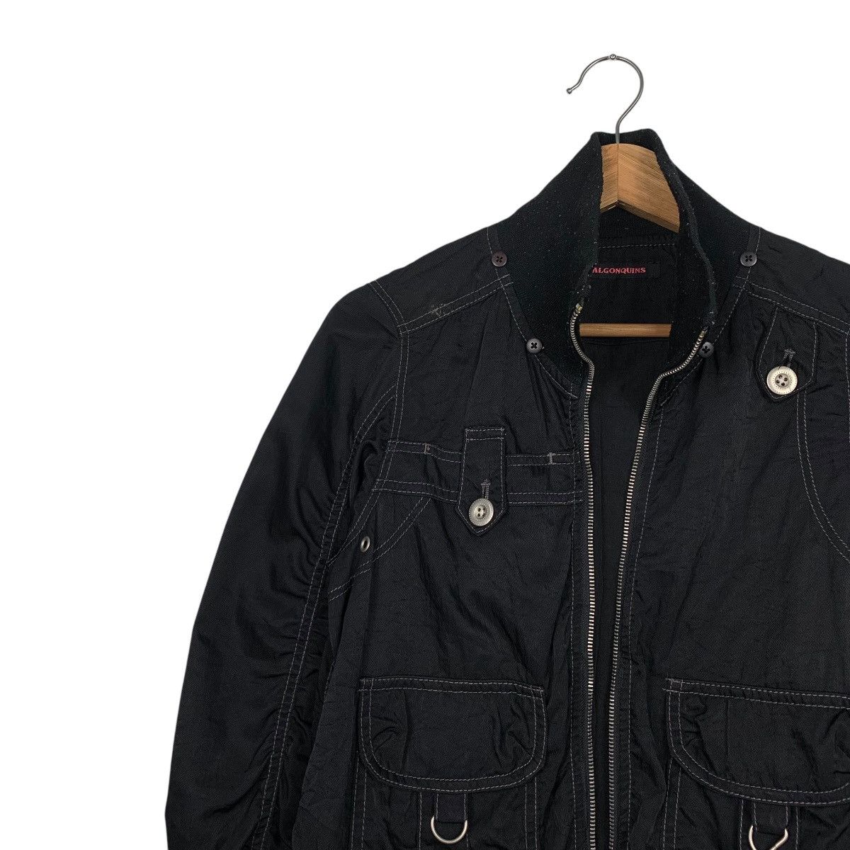 Japanese Brand Algonquins Parachure Punk Bomber Jacket Size US M / EU 48-50 / 2 - 6 Thumbnail