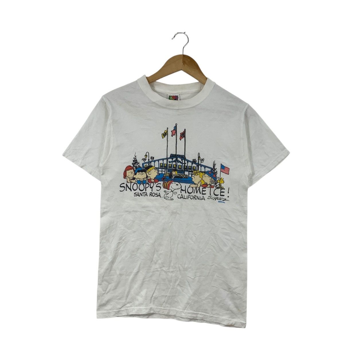 Vintage Vintage 90’ SNOOPY’S HOME ICE Rink Cartoon Peanuts Tee Shirt Size S / US 4 / IT 40 - 3 Thumbnail