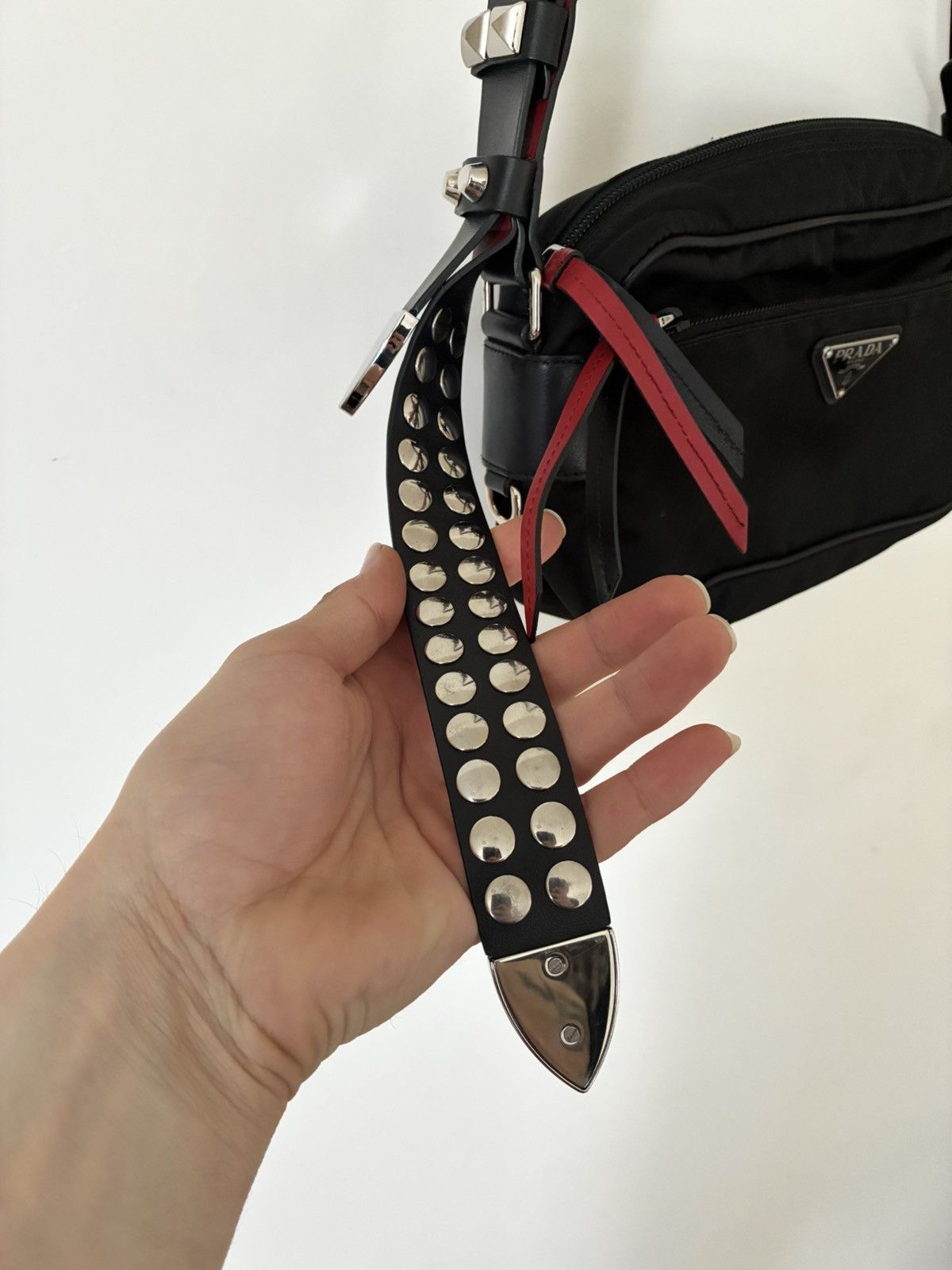 Prada Prada 2018 Studded New Vela Shoulder Bag Size ONE SIZE - 3 Thumbnail