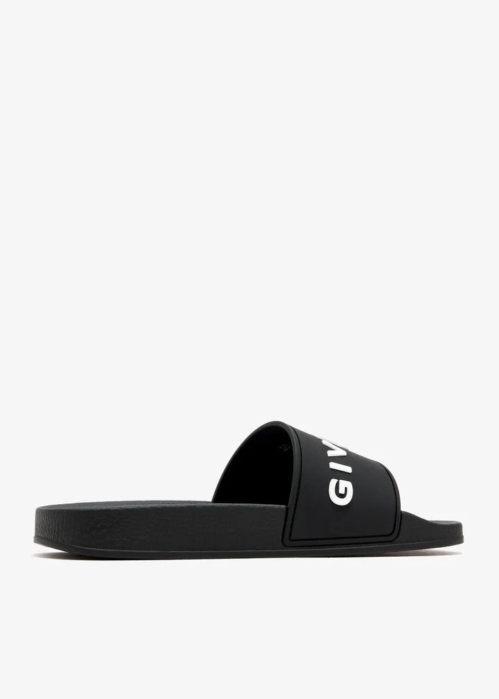 Givenchy o1w1db10326 Slide Flat Sandals in Black Size US 10 / IT 40 - 3 Thumbnail