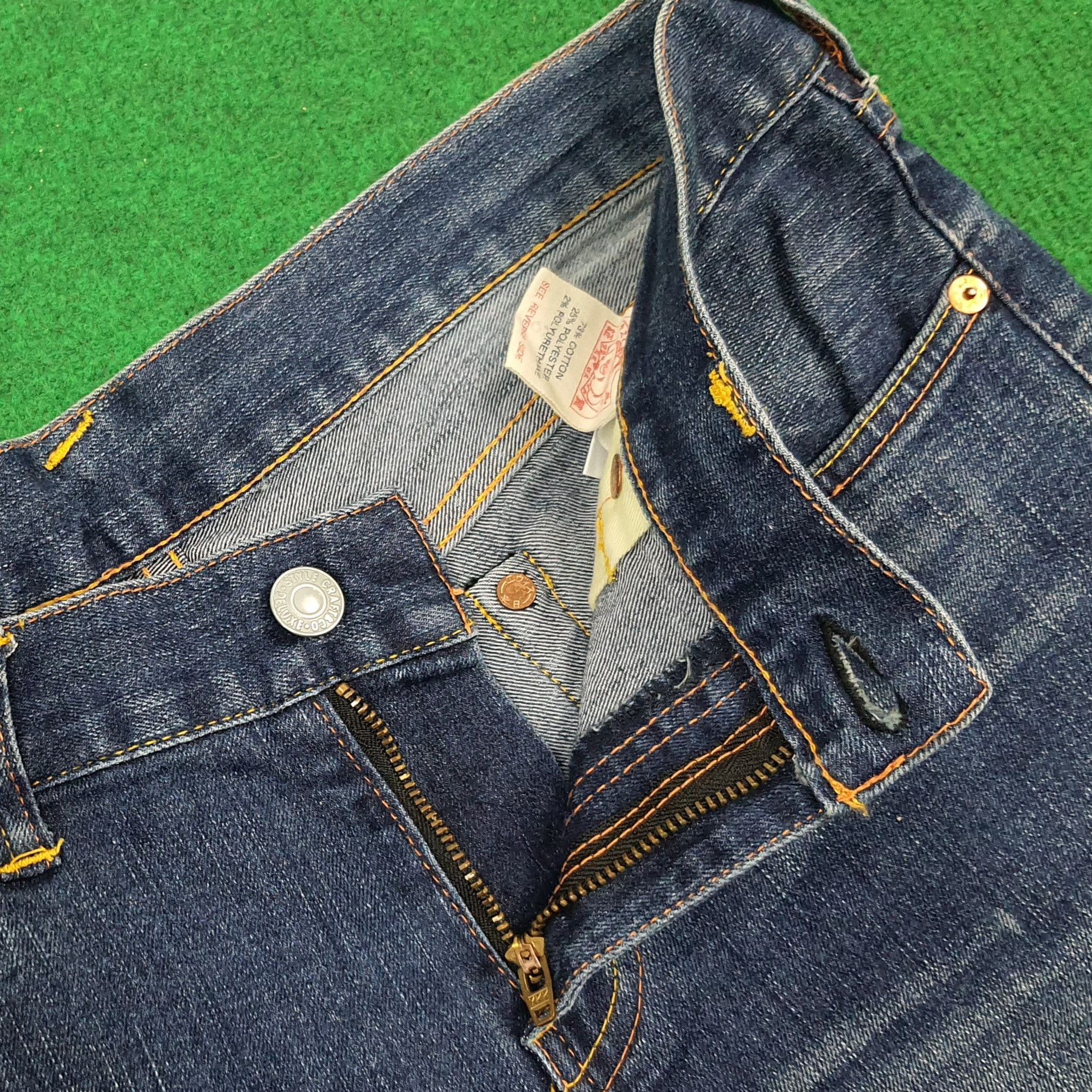 Evisu Vintage Evisu Donna Japanese Brand Custom Daicock Jeans Size 31" - 5 Thumbnail