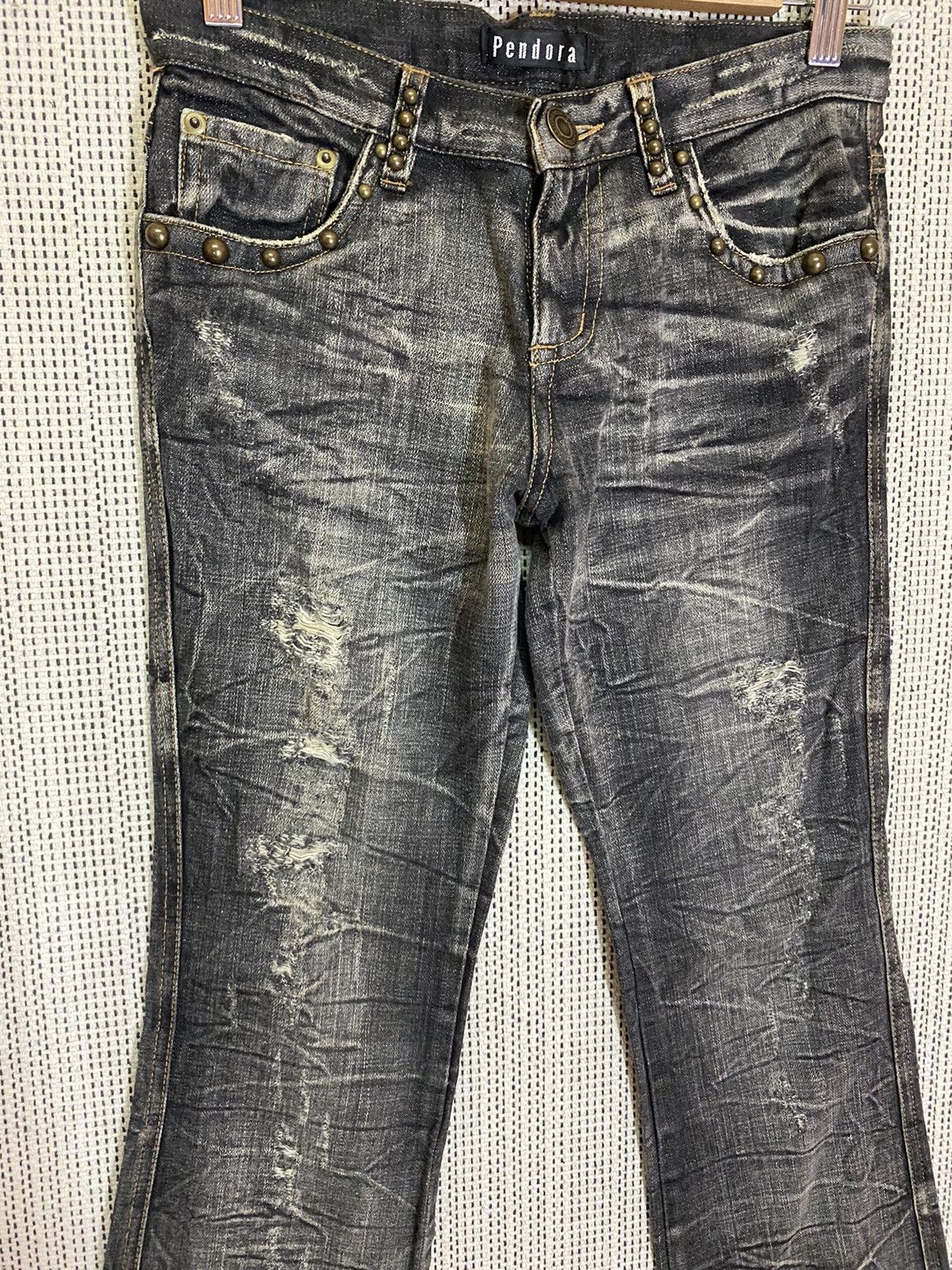 Japanese Brand × Seditionaries ‼️PENDORA FLARED DENIM VERY NICE PATTERN‼️ Size US 28 / EU 44 - 5 Thumbnail