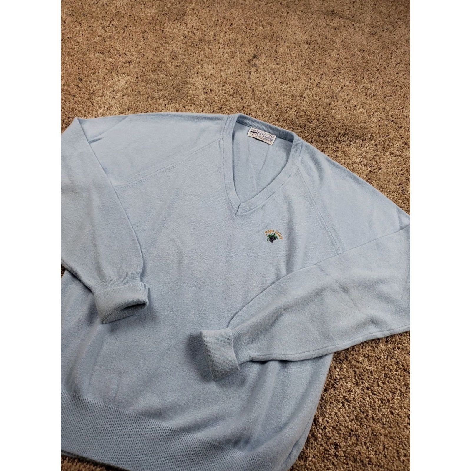Vintage VINTAGE Pickering 80s Cardigan Sweater Long Sleeve Blue M Mens V-Neck Knit Button Pullover Regular fits Classic Casual Size M / US 6-8 / IT 42-44 - 2 Thumbnail