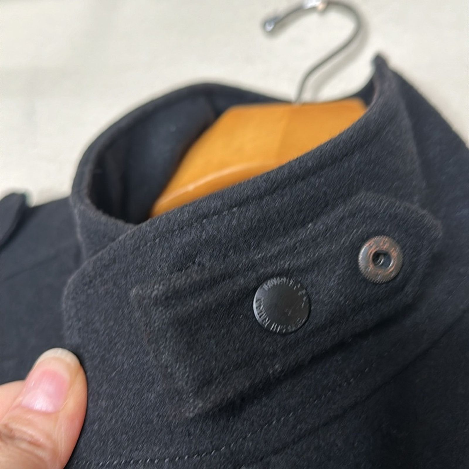 Ben Sherman Ben Sherman Wool Military Style Pea Coat Dark Gray (Black) L Size US L / EU 52-54 / 3 - 6 Thumbnail