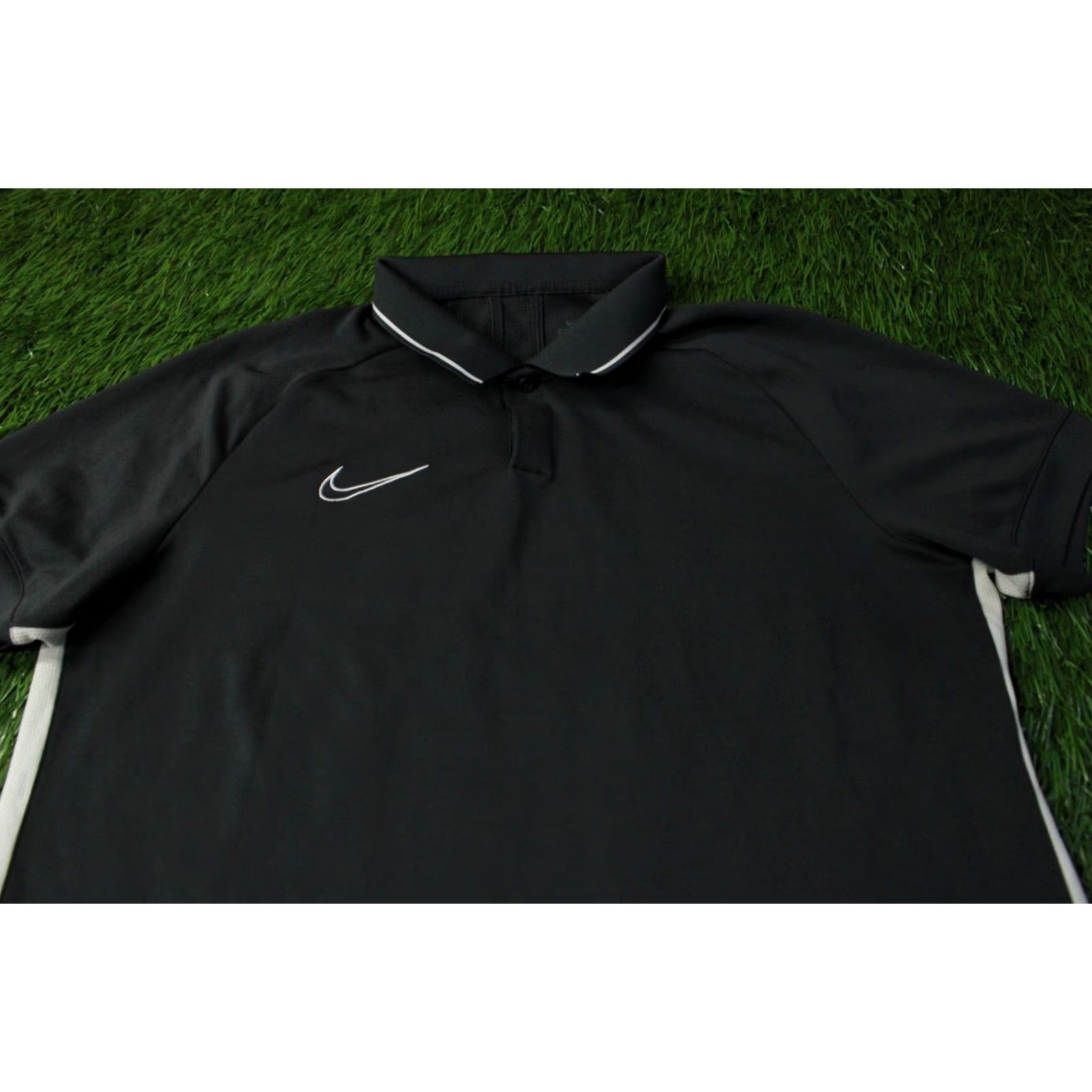 Nike Nike Academy Dri-Fit Original 2019 Men Football Polo Shirt Jersey XL Gray and White Football Mens XL Size US XL / EU 56 / 4 - 2 Thumbnail