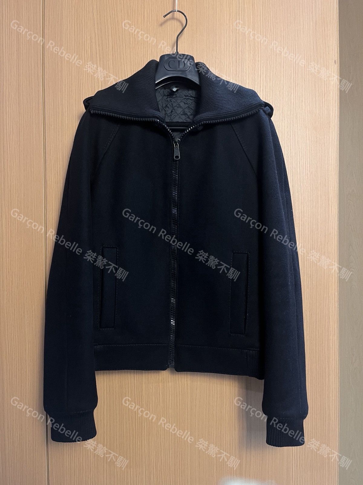 Dior × Hedi Slimane Dior Homme Waxed Wool Classic Blazer Jacket 